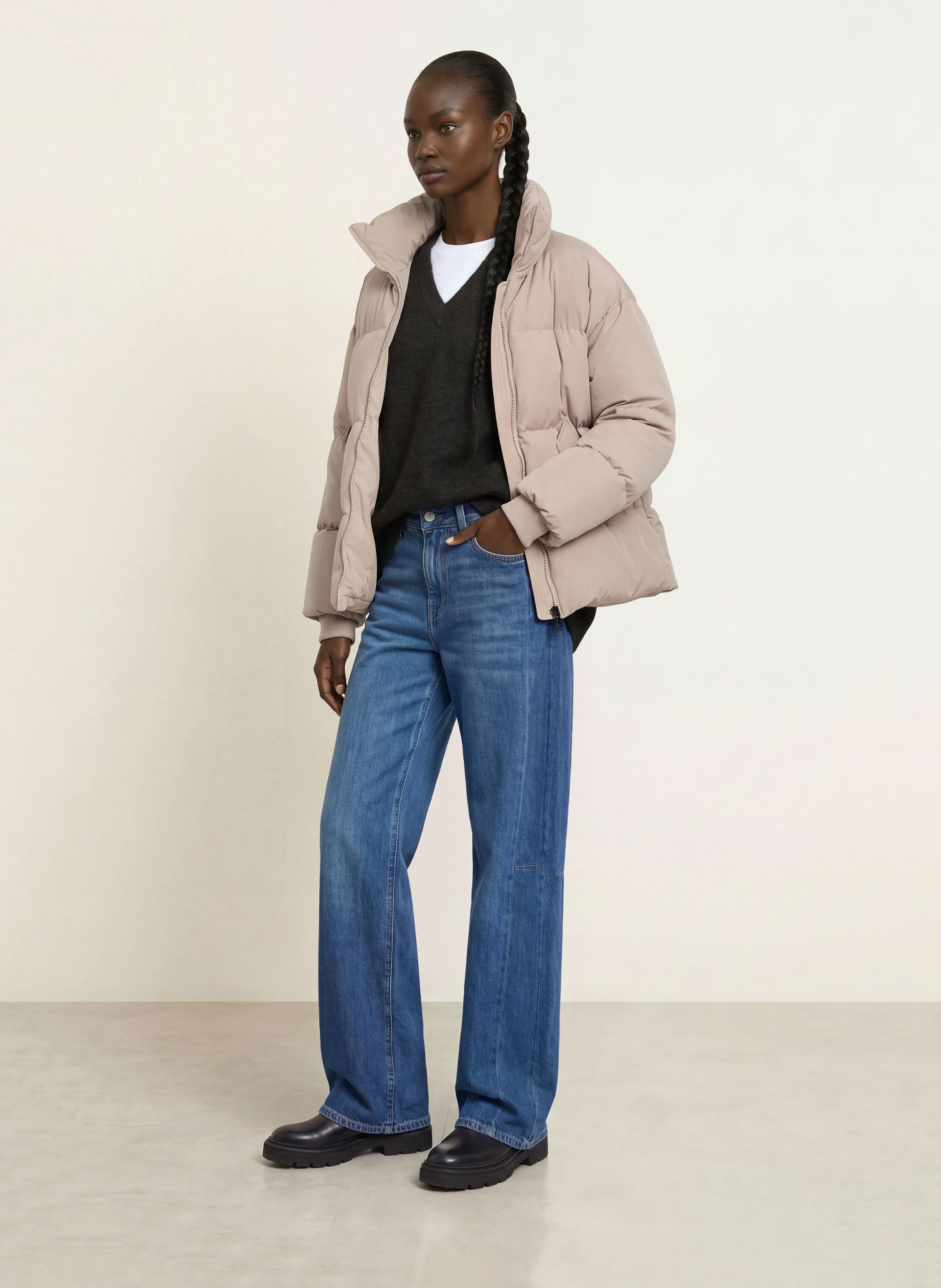 WOOLRICH KELLY Down Jacket: LIGHT GRAY