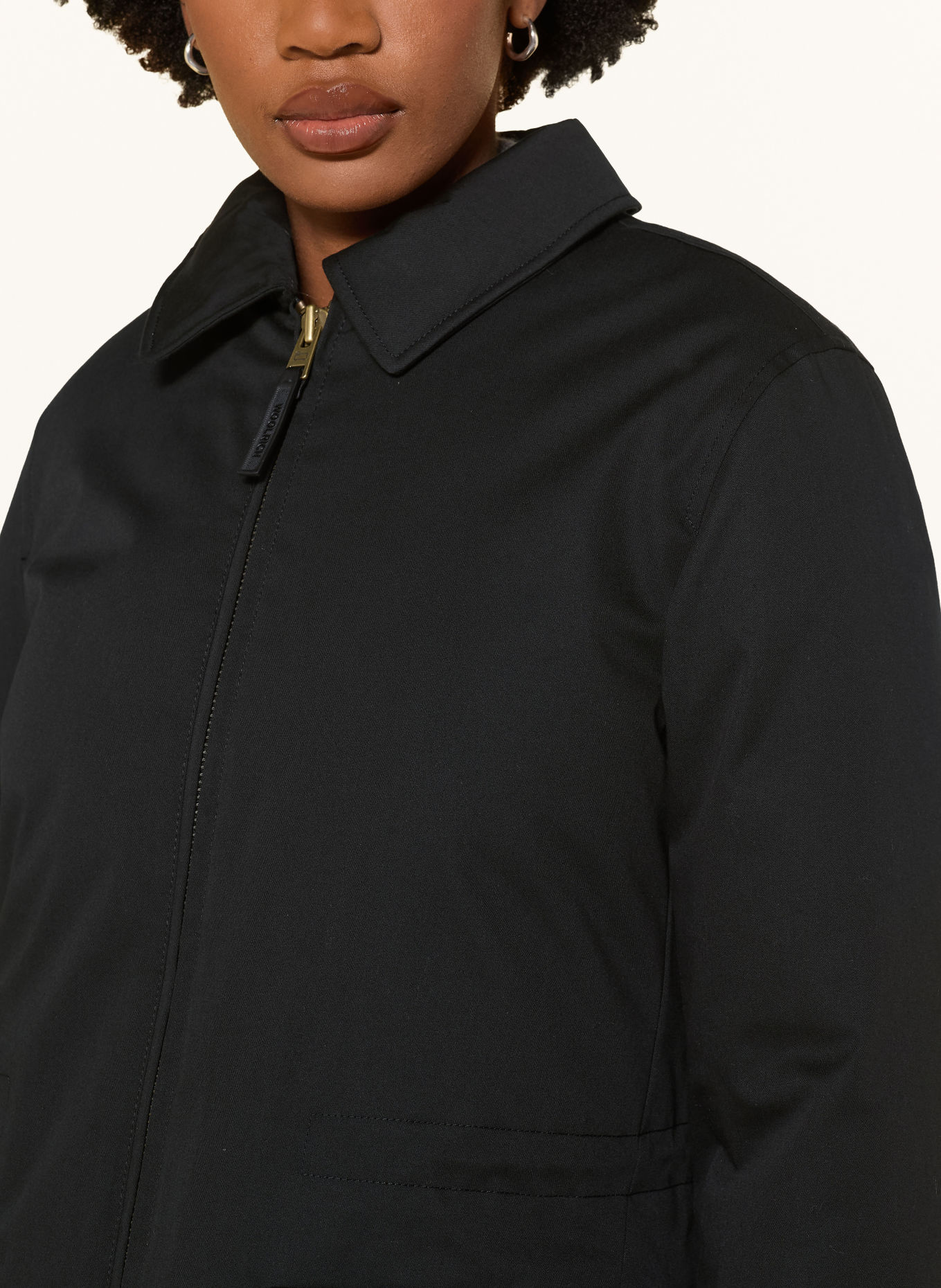WOOLRICH Daunenjacke mit Kunstfell: SCHWARZ