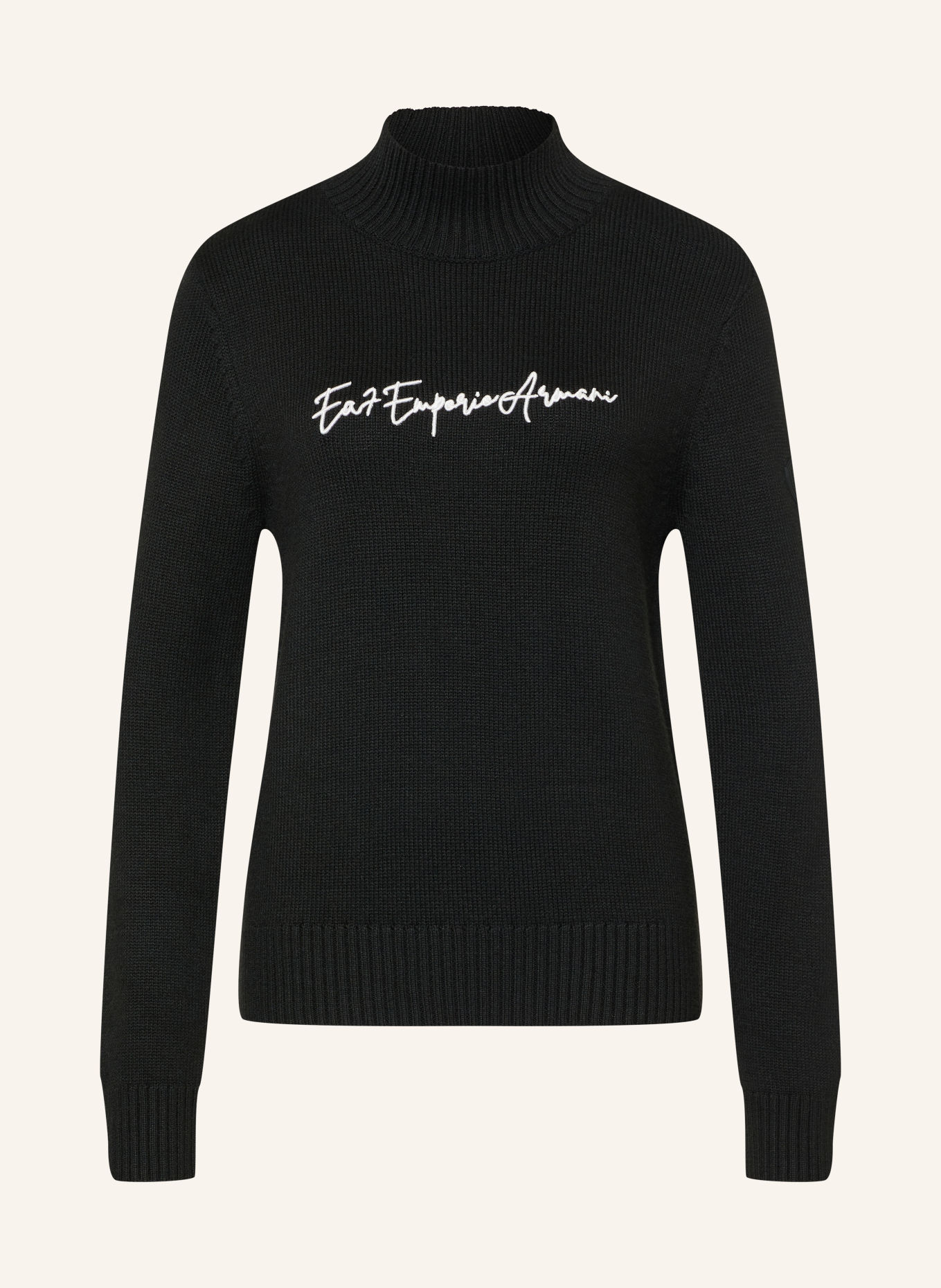 EA7 EMPORIO ARMANI Sweater: BLACK / WHITE