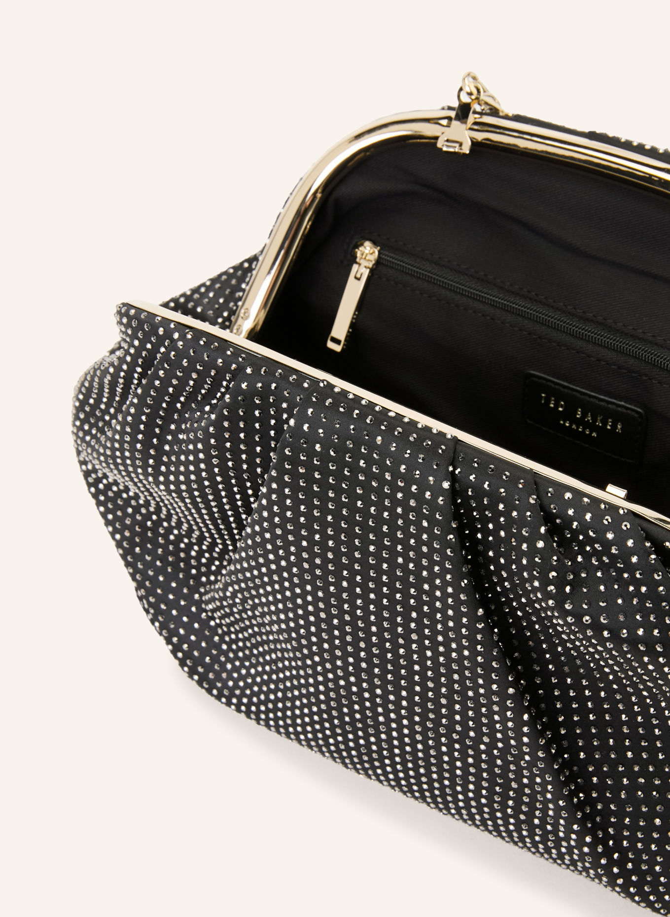 TED BAKER ANSSA Crossbody Bag with Rhinestones: BLACK