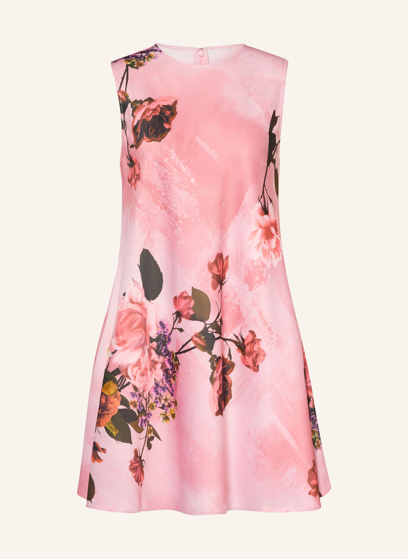TED BAKER Satijnen jurk ADEMA: ROZE / ROSE CLAIR / VIEUX ROSE