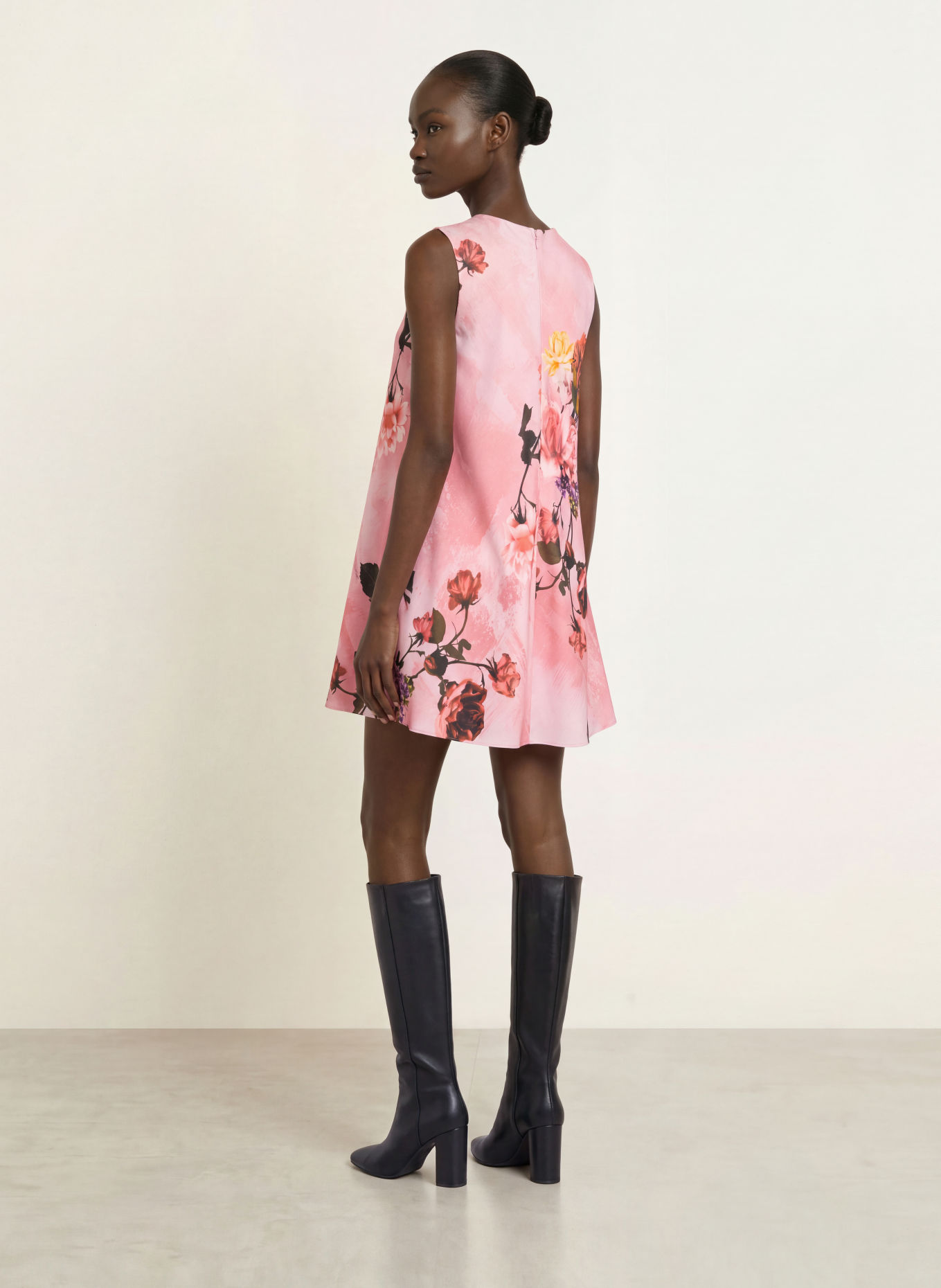 TED BAKER Satijnen jurk ADEMA: ROZE / ROSE CLAIR / VIEUX ROSE