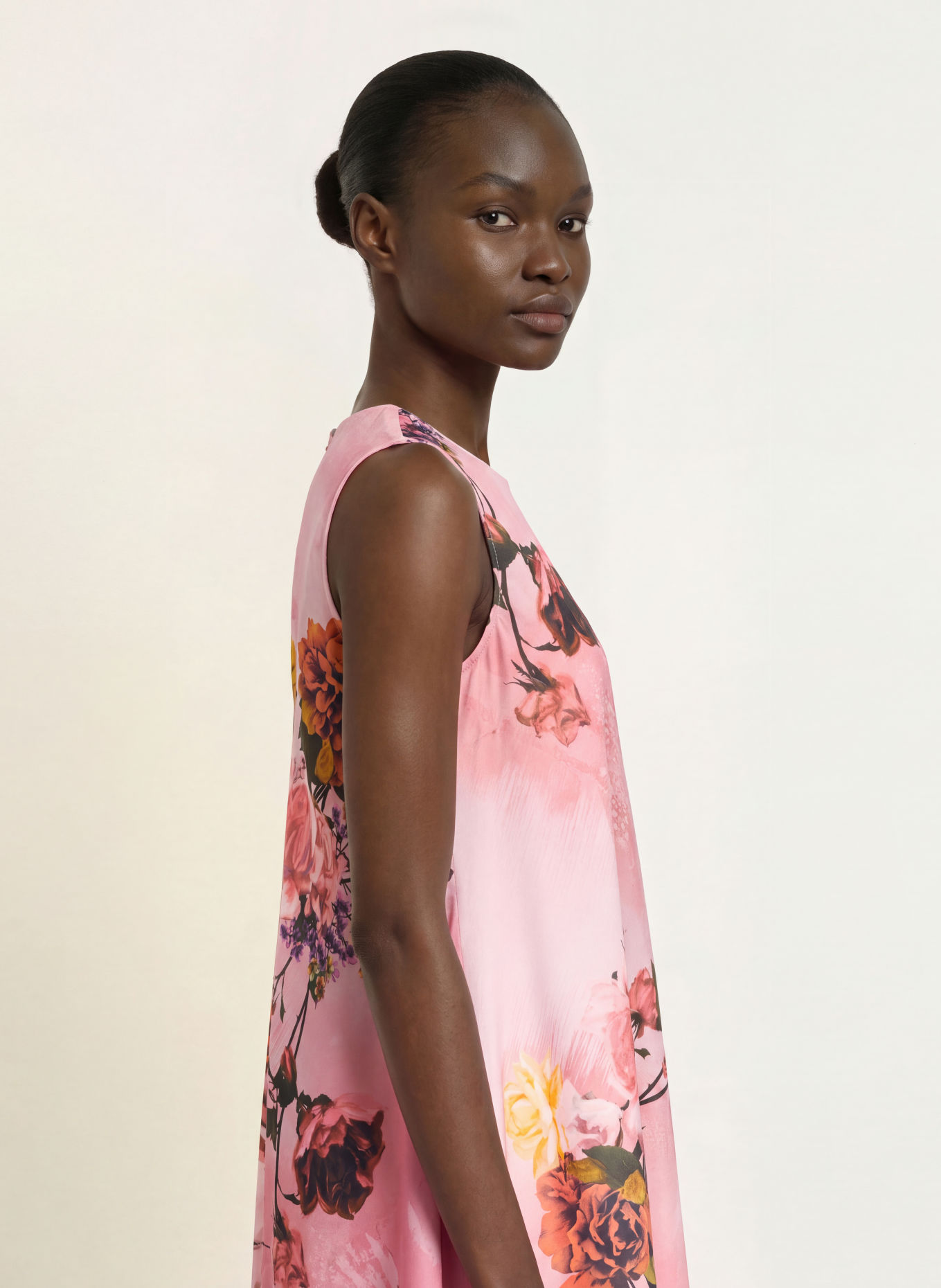 TED BAKER Satijnen jurk ADEMA: ROZE / ROSE CLAIR / VIEUX ROSE