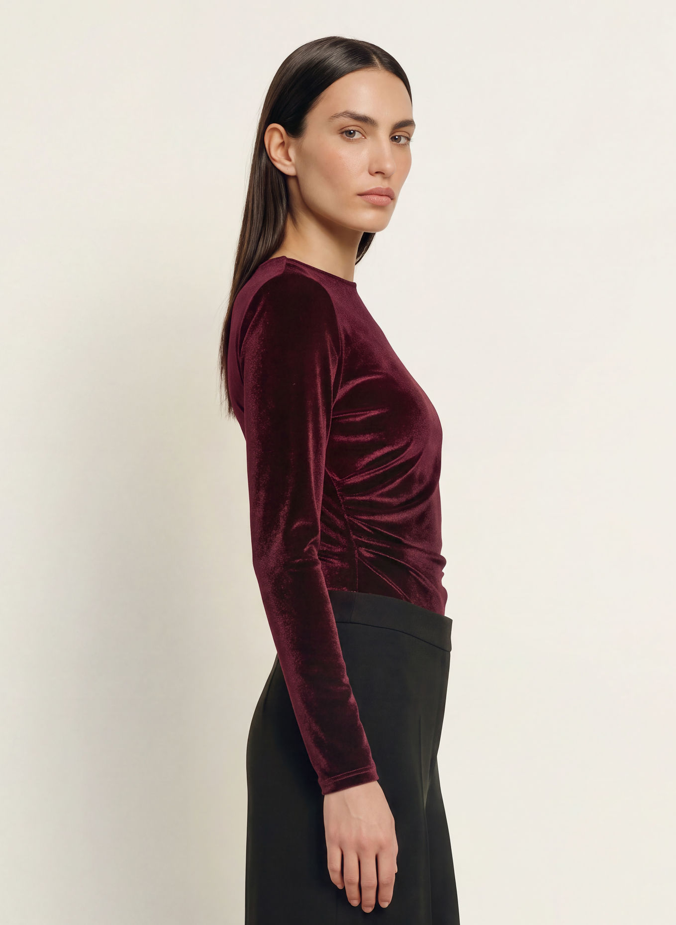TED BAKER ISENRA Bodysuit: DARK RED