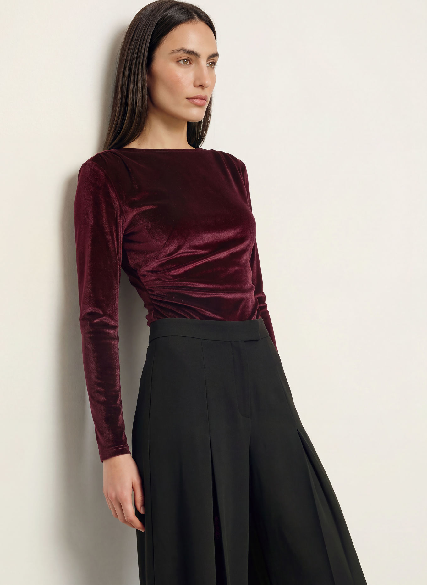 TED BAKER ISENRA Bodysuit: DARK RED
