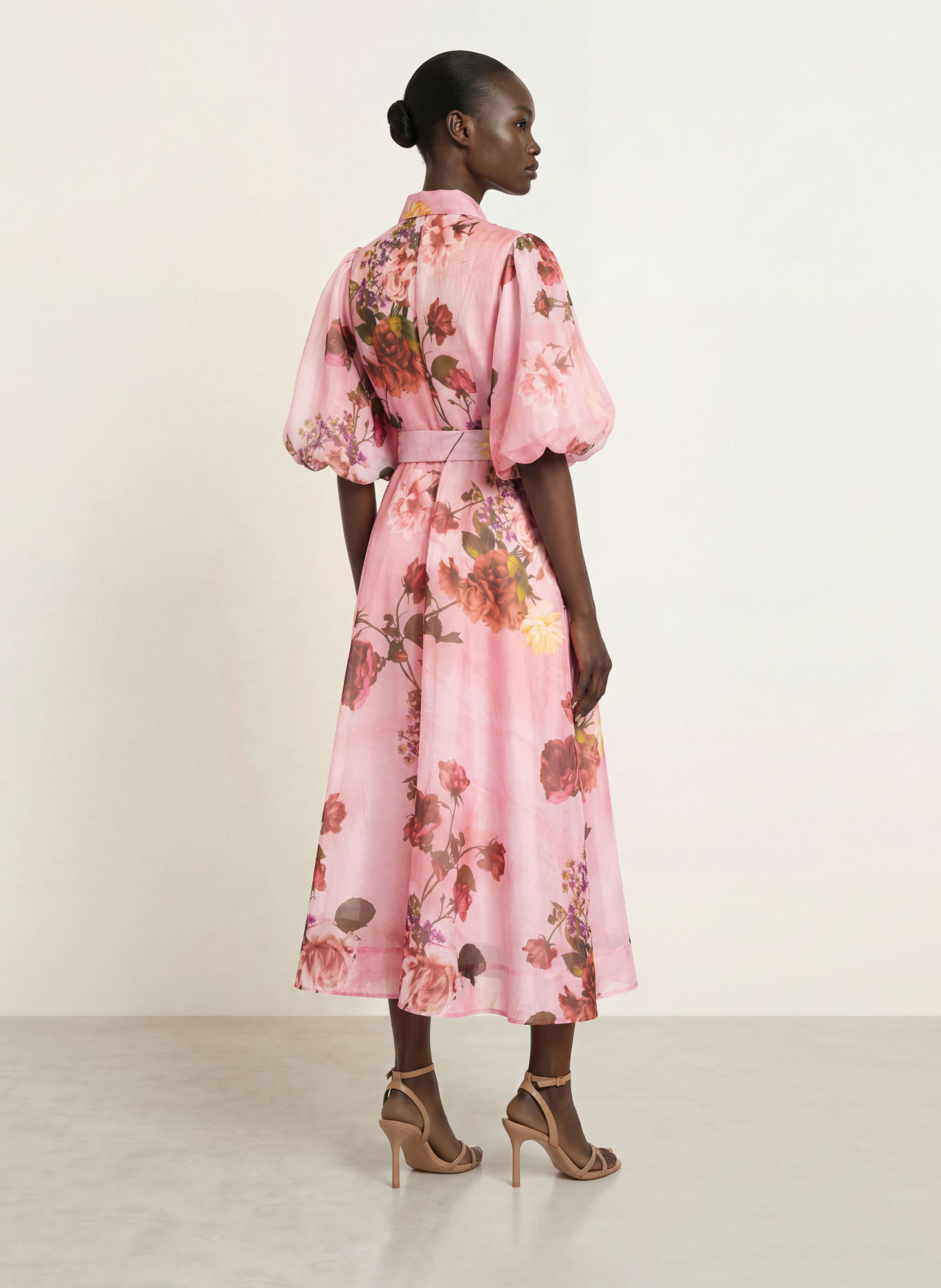 TED BAKER Hemdblusenkleid INDYAH: HELLROSA / ROT / GRÜN