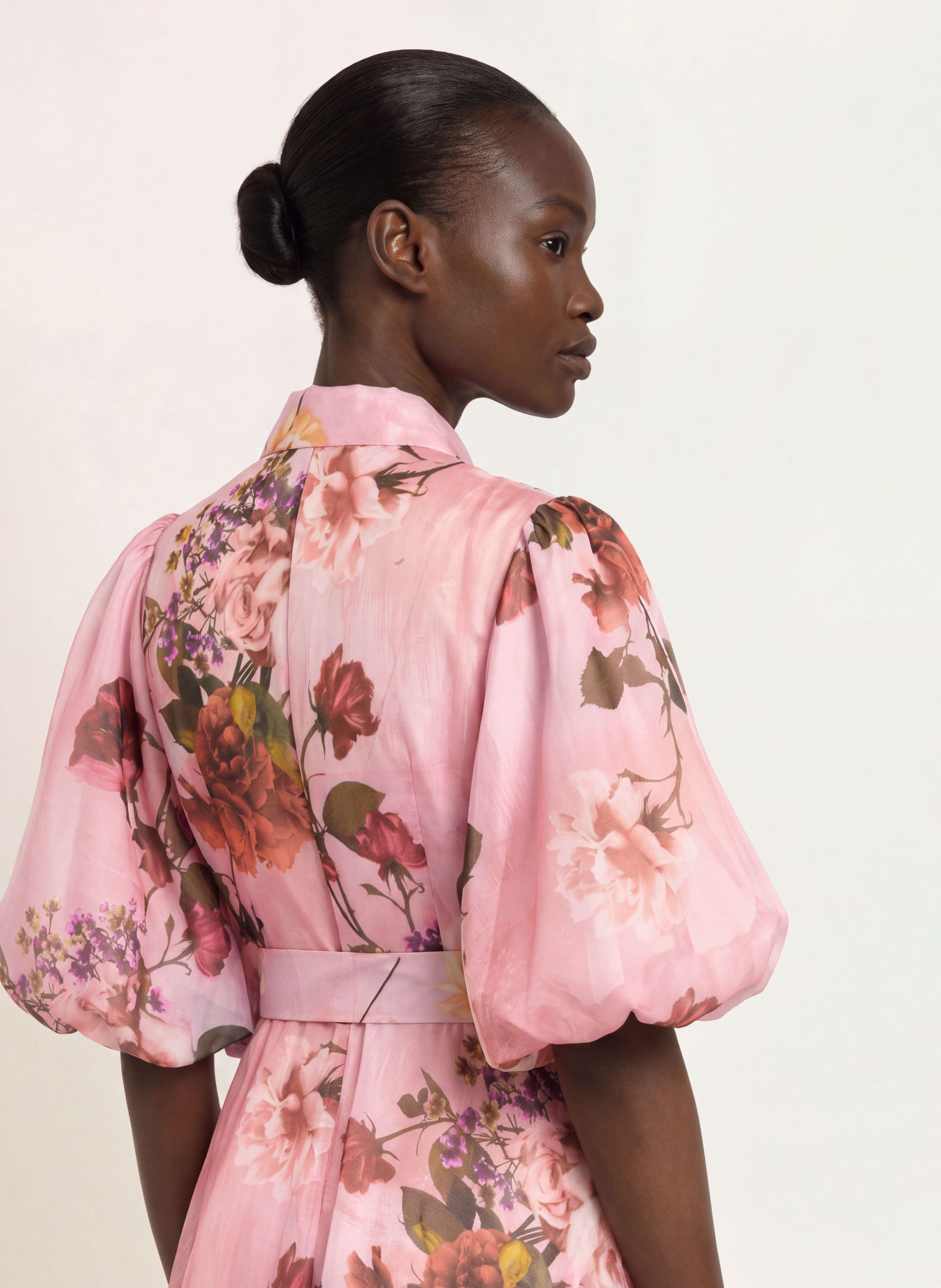 TED BAKER Hemdblusenkleid INDYAH: HELLROSA / ROT / GRÜN