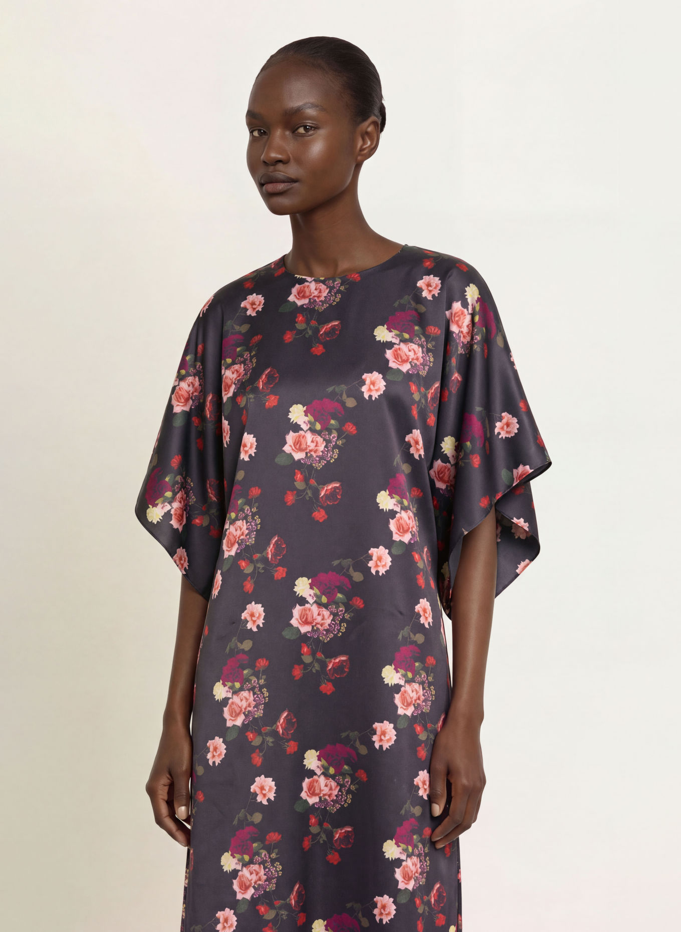 TED BAKER Kleid MEEIAA mit Spitze: SCHWARZ / ROT / GRÜN