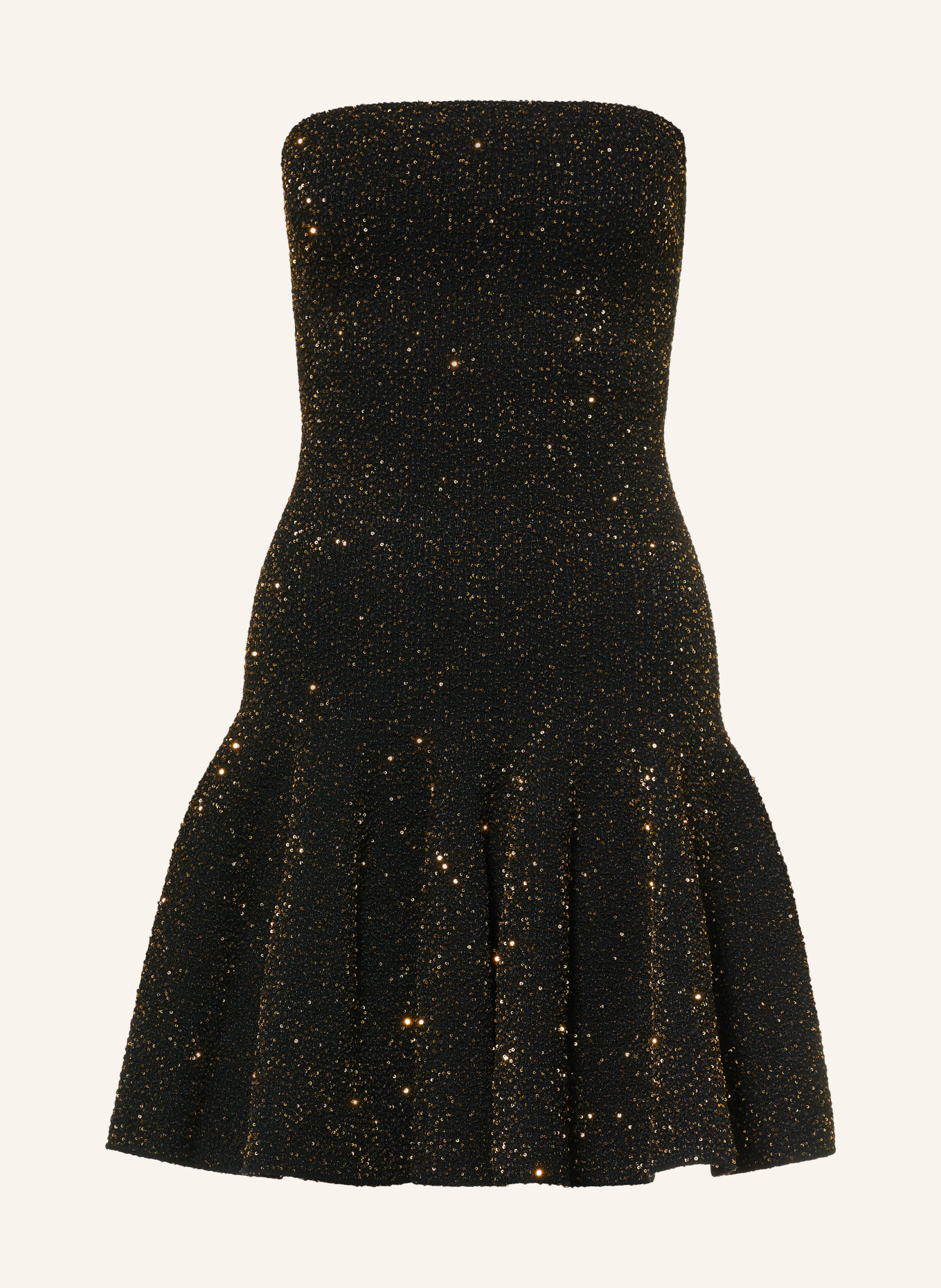 TED BAKER NAELY cocktail dress with sequins: BLACK / GOLD