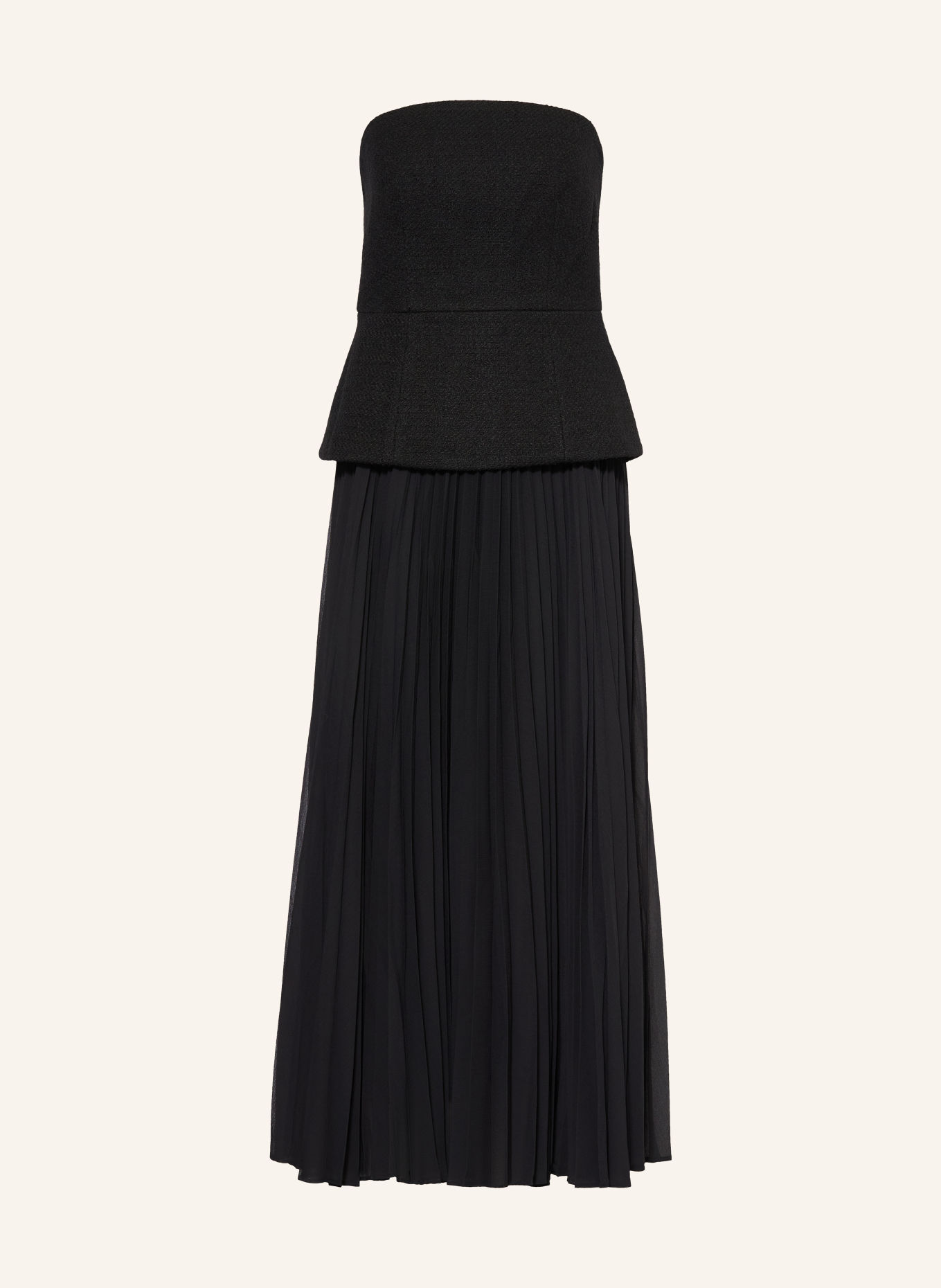 TED BAKER Abendkleid RADDIM mt Plissees: SCHWARZ