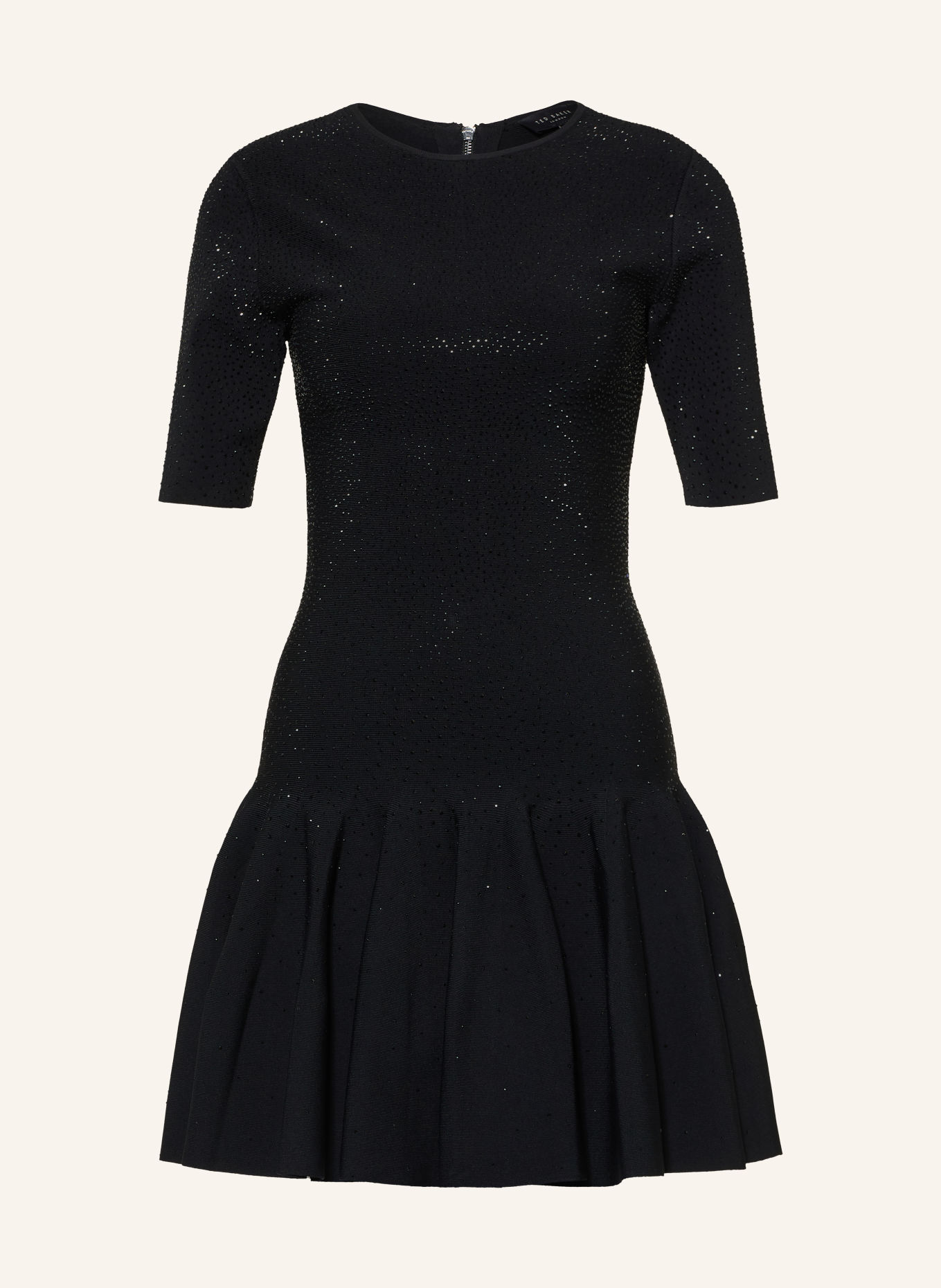 TED BAKER Robe de cocktail STELLEA ornée de pierres décoratives: NOIR