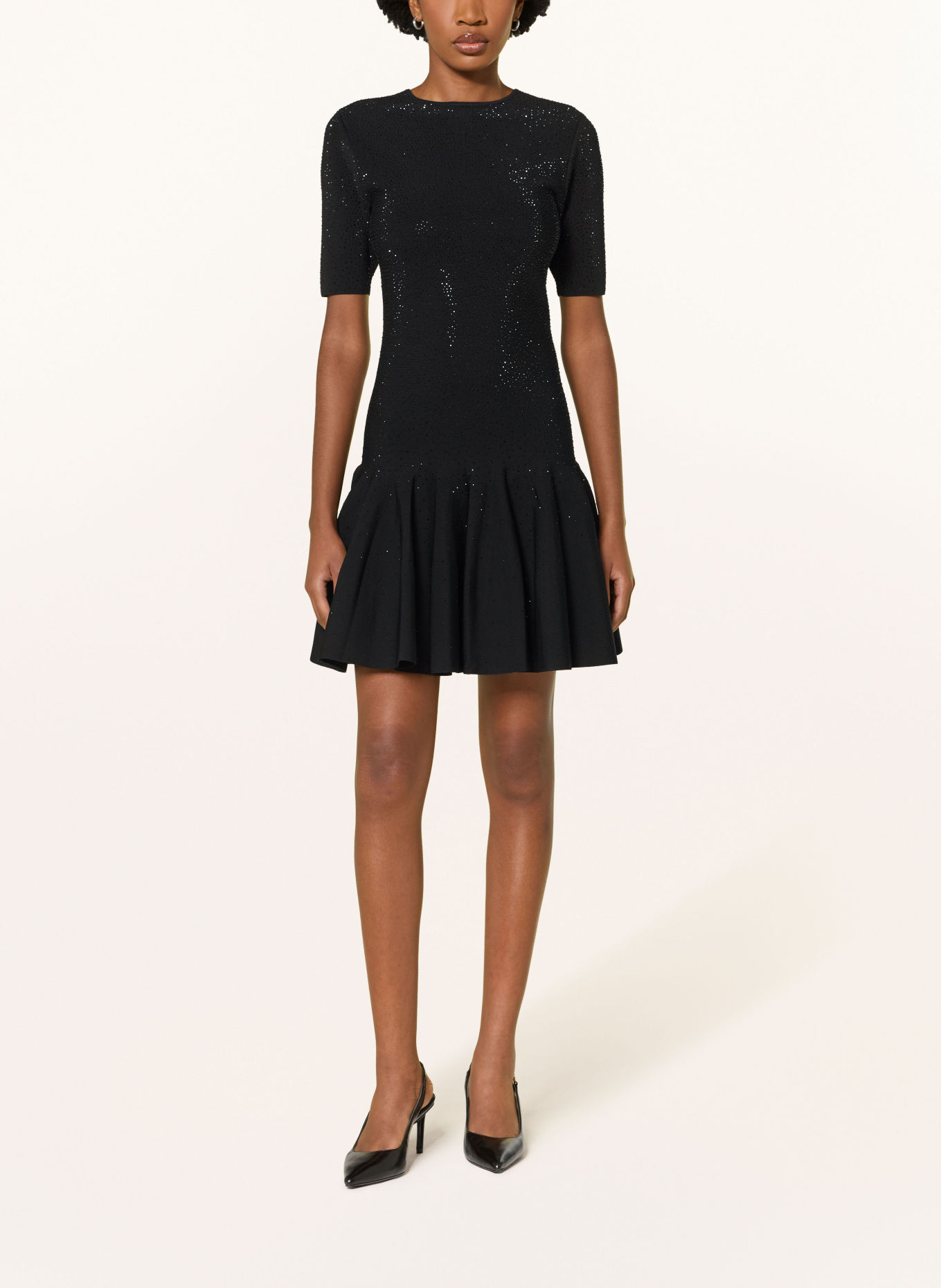 TED BAKER Robe de cocktail STELLEA ornée de pierres décoratives: NOIR