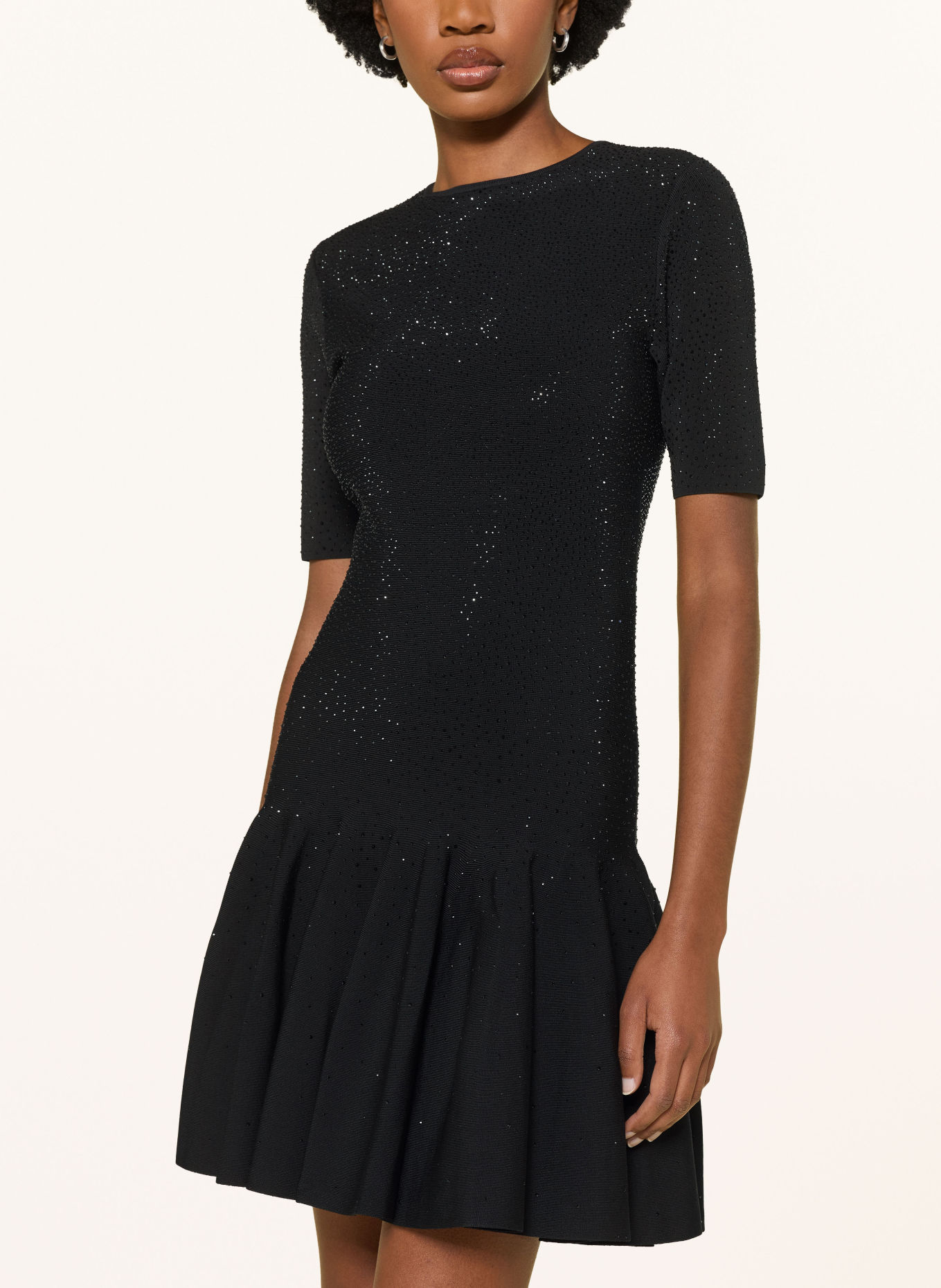 TED BAKER Robe de cocktail STELLEA ornée de pierres décoratives: NOIR