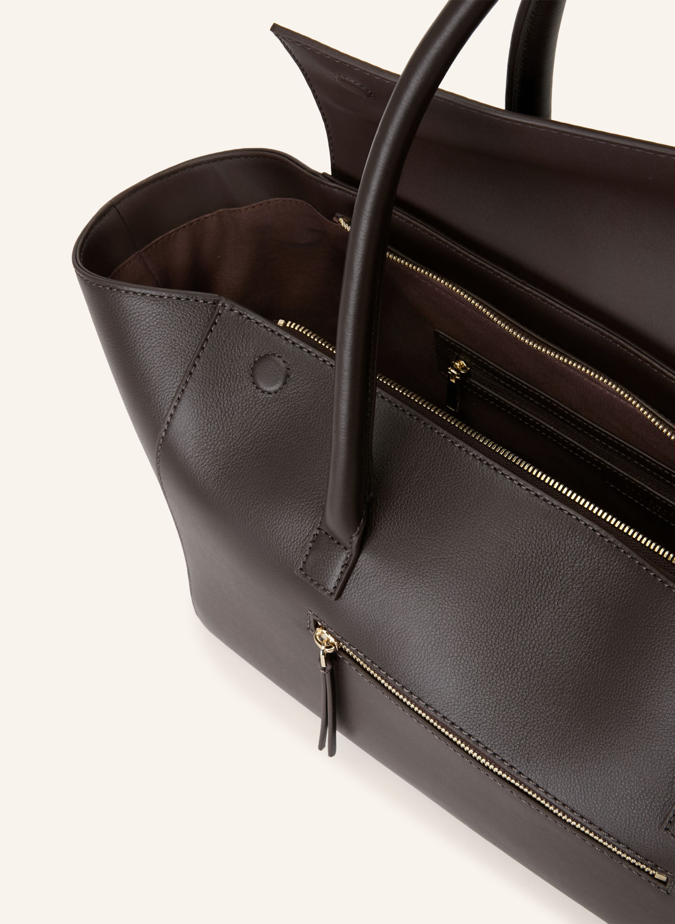 TED BAKER TONIIE Shoulder Bag: DARK BROWN / GOLD