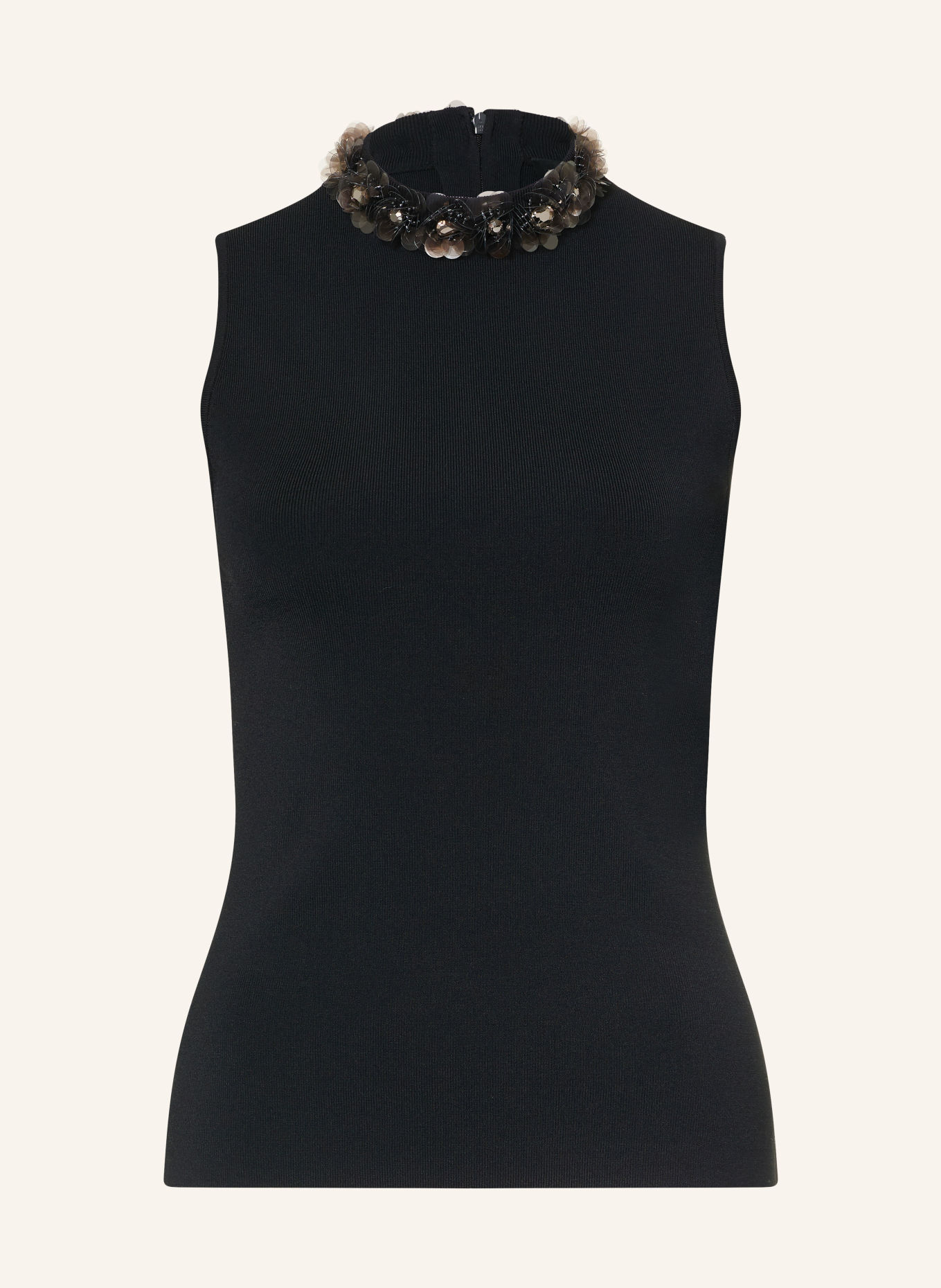TED BAKER Top SELORA mit Pailletten: SCHWARZ