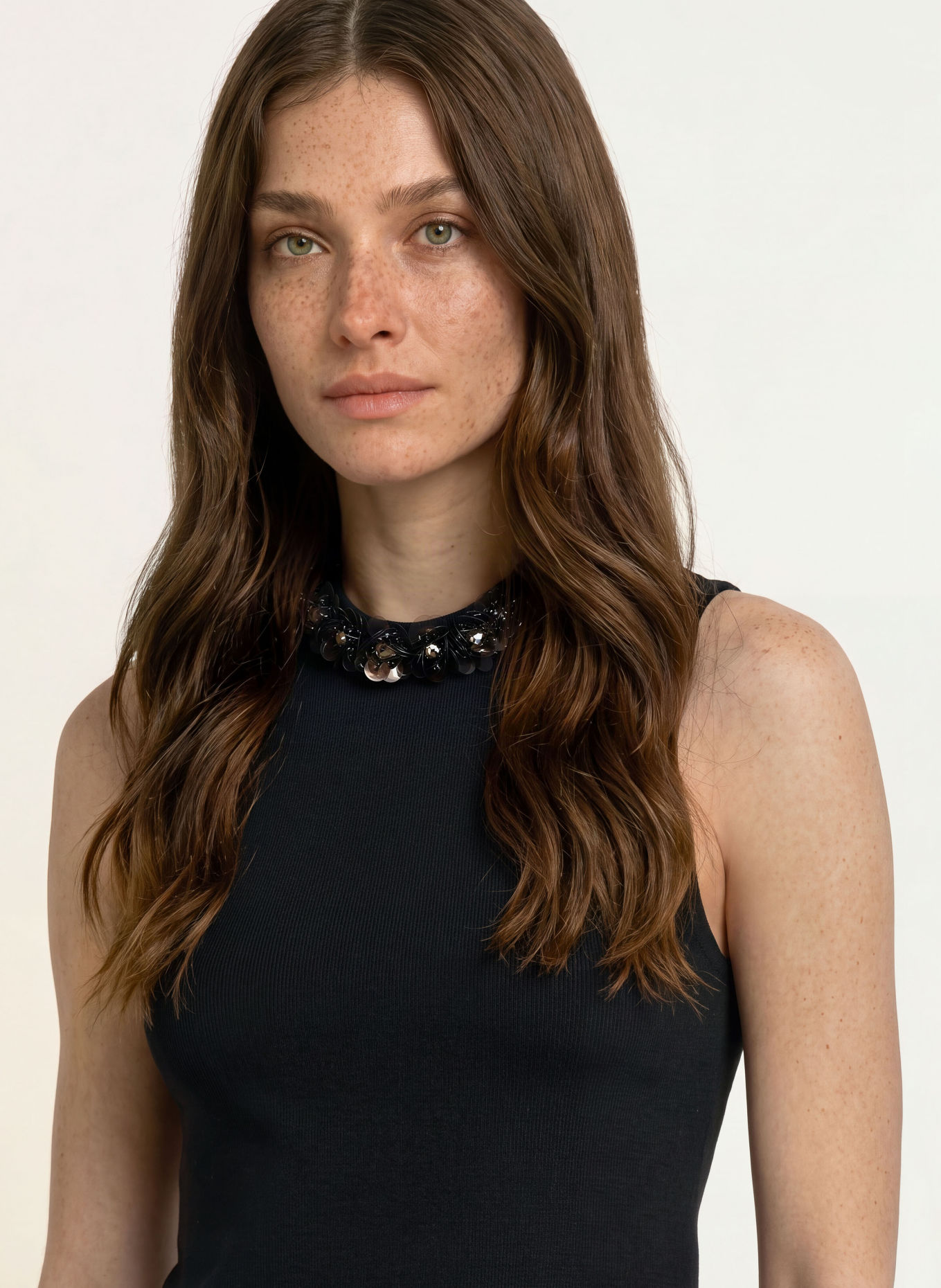 TED BAKER Top SELORA mit Pailletten: SCHWARZ