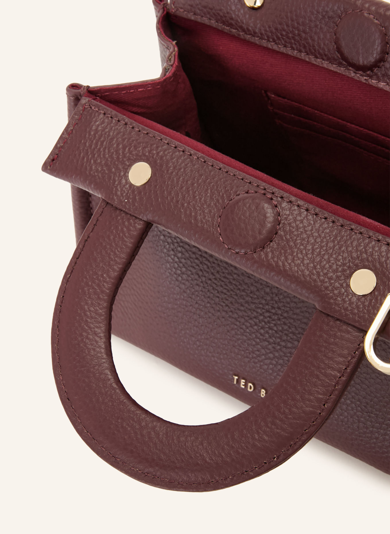 TED BAKER RONIAA Handbag: DARK RED