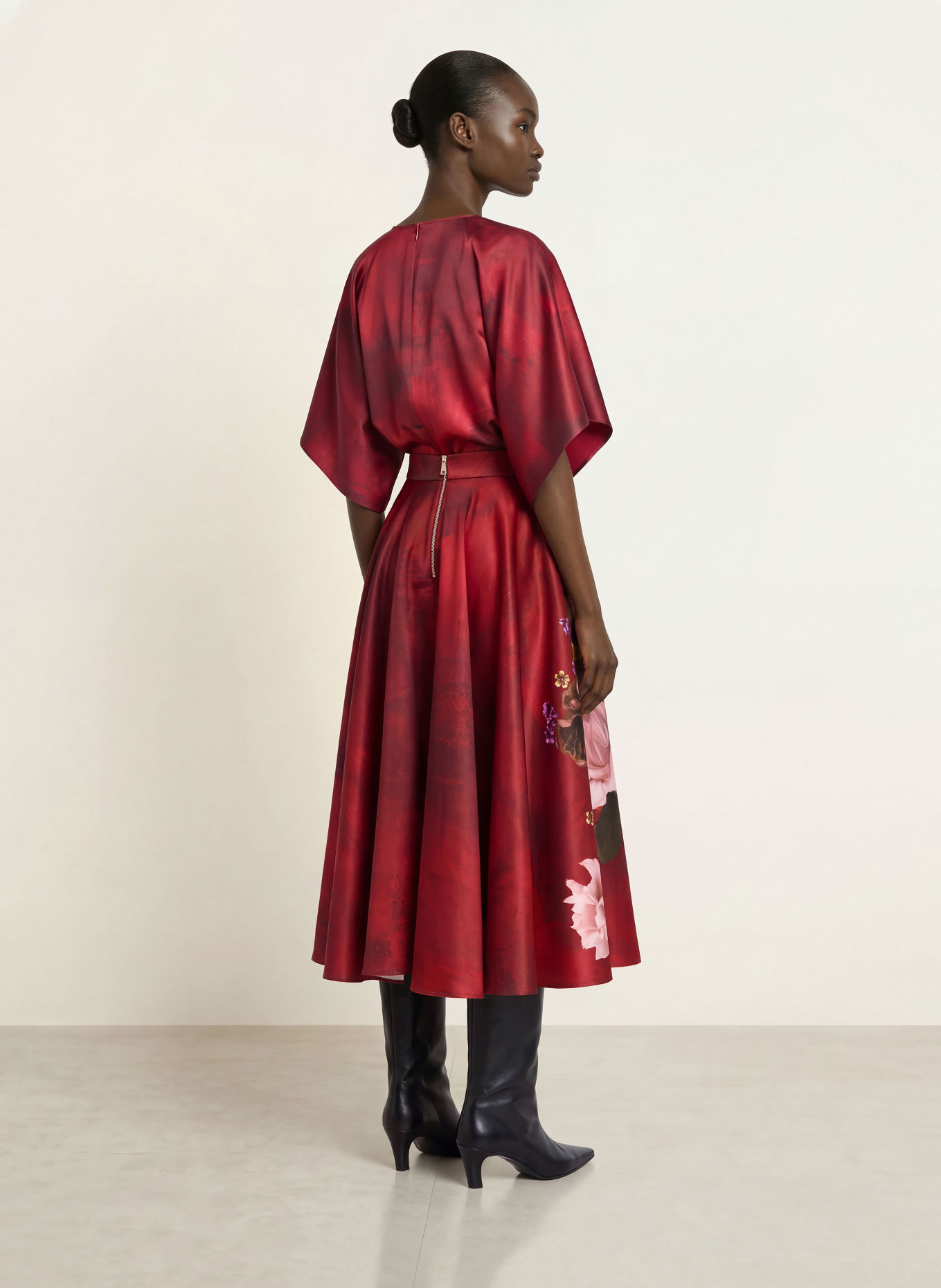 TED BAKER SIMIIA Skirt: RED / PURPLE / DARK YELLOW