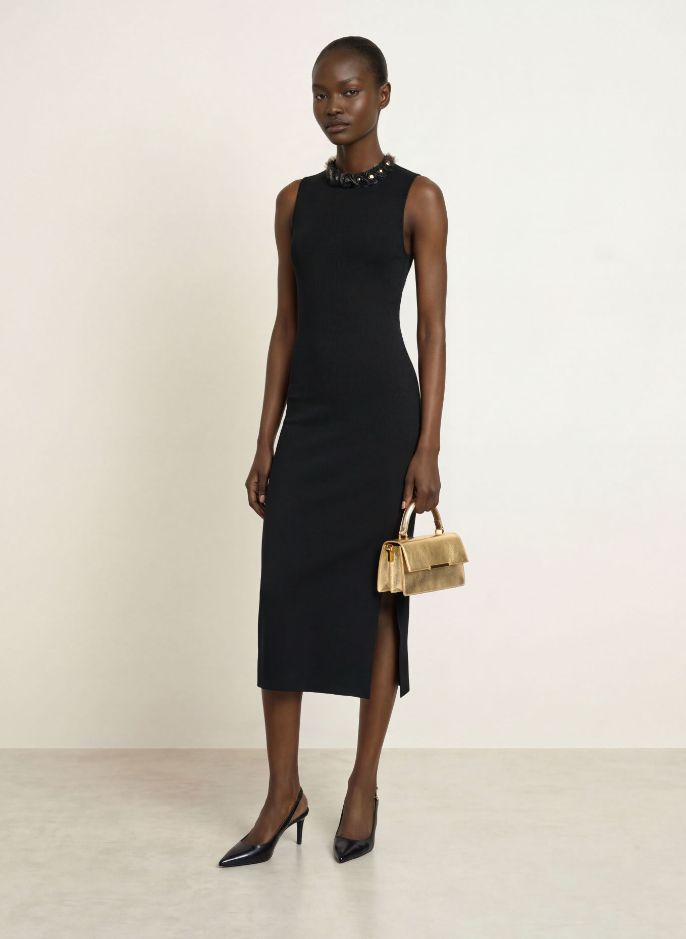 TED BAKER Etuikleid SIVRA mit Pailletten: SCHWARZ