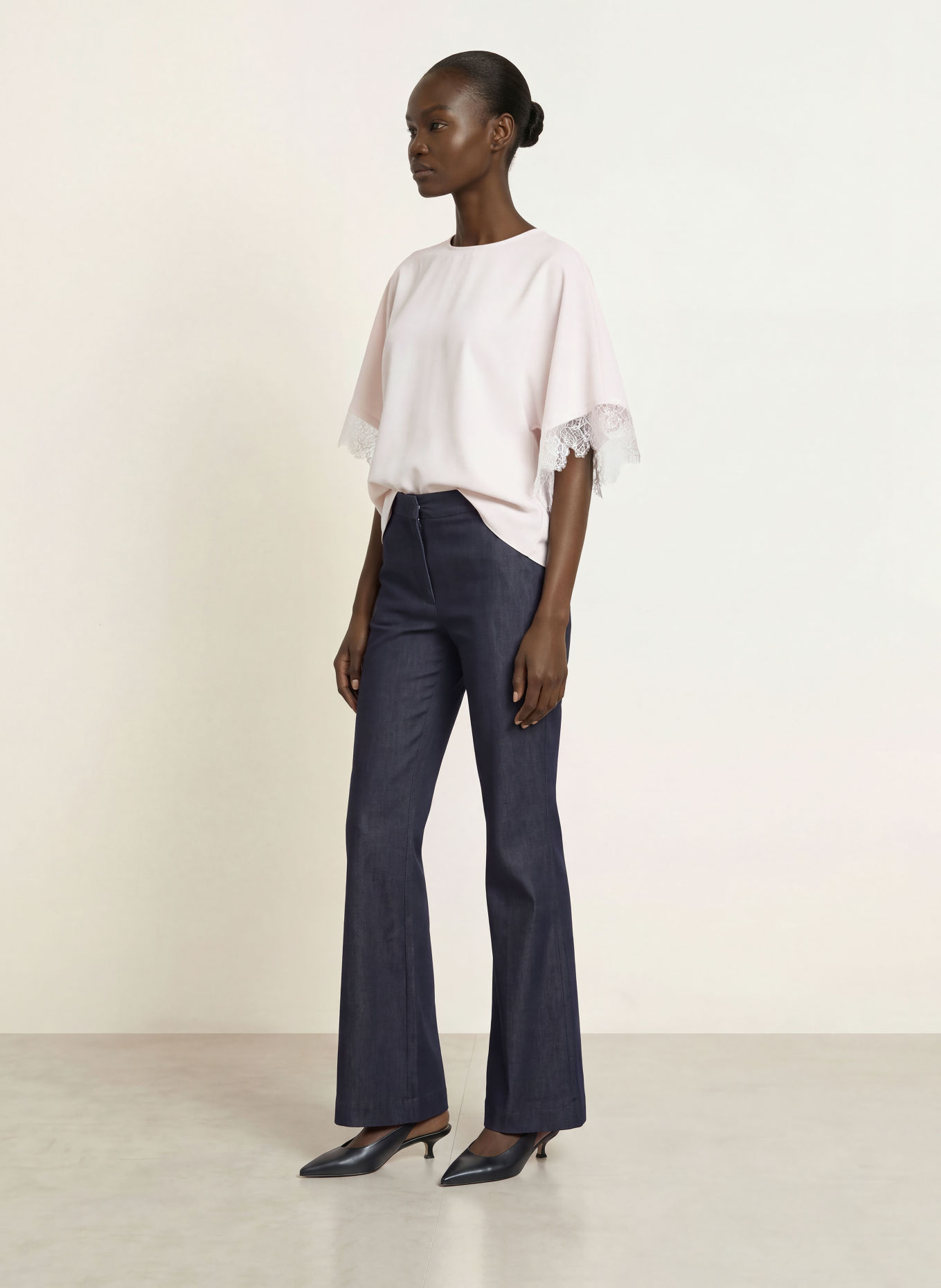 TED BAKER NEELAI Shirt blouse with Lace: WHITE