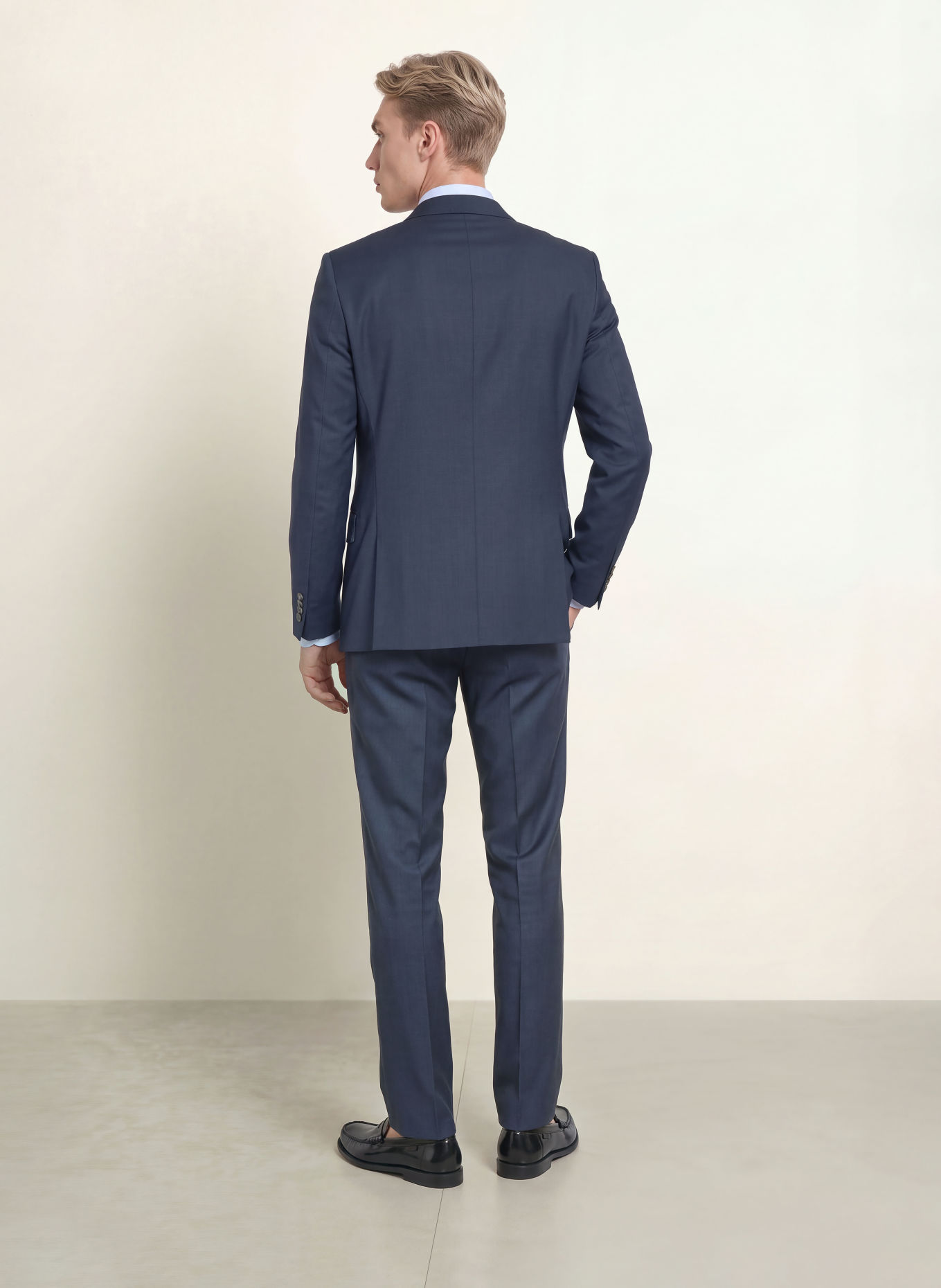 BOSS GENIUS Slim Fit Suit Trousers: 479 OPEN BLUE