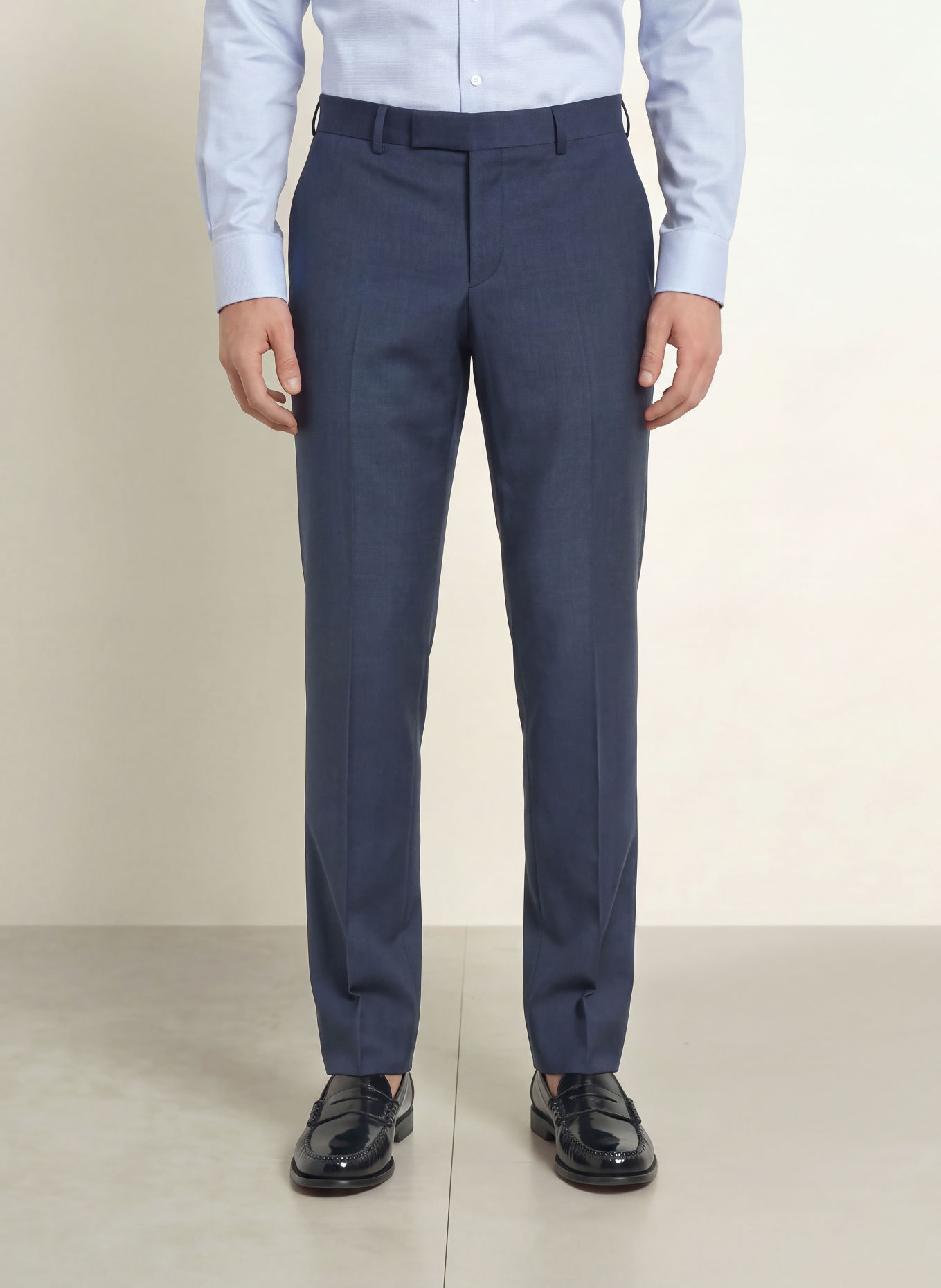 BOSS GENIUS Slim Fit Suit Trousers: 479 OPEN BLUE