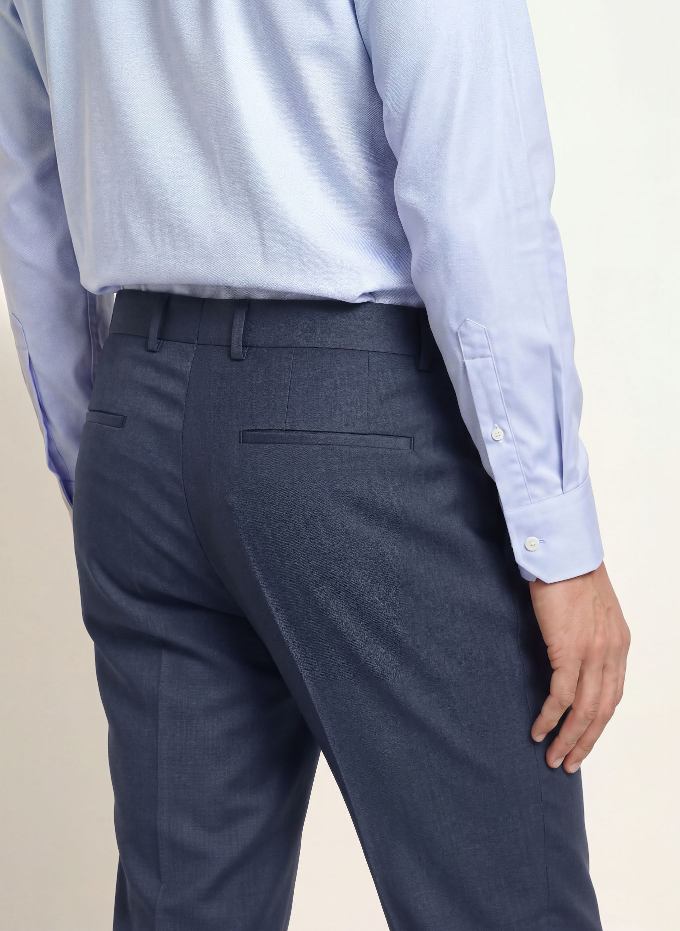 BOSS GENIUS Slim Fit Suit Trousers: 479 OPEN BLUE
