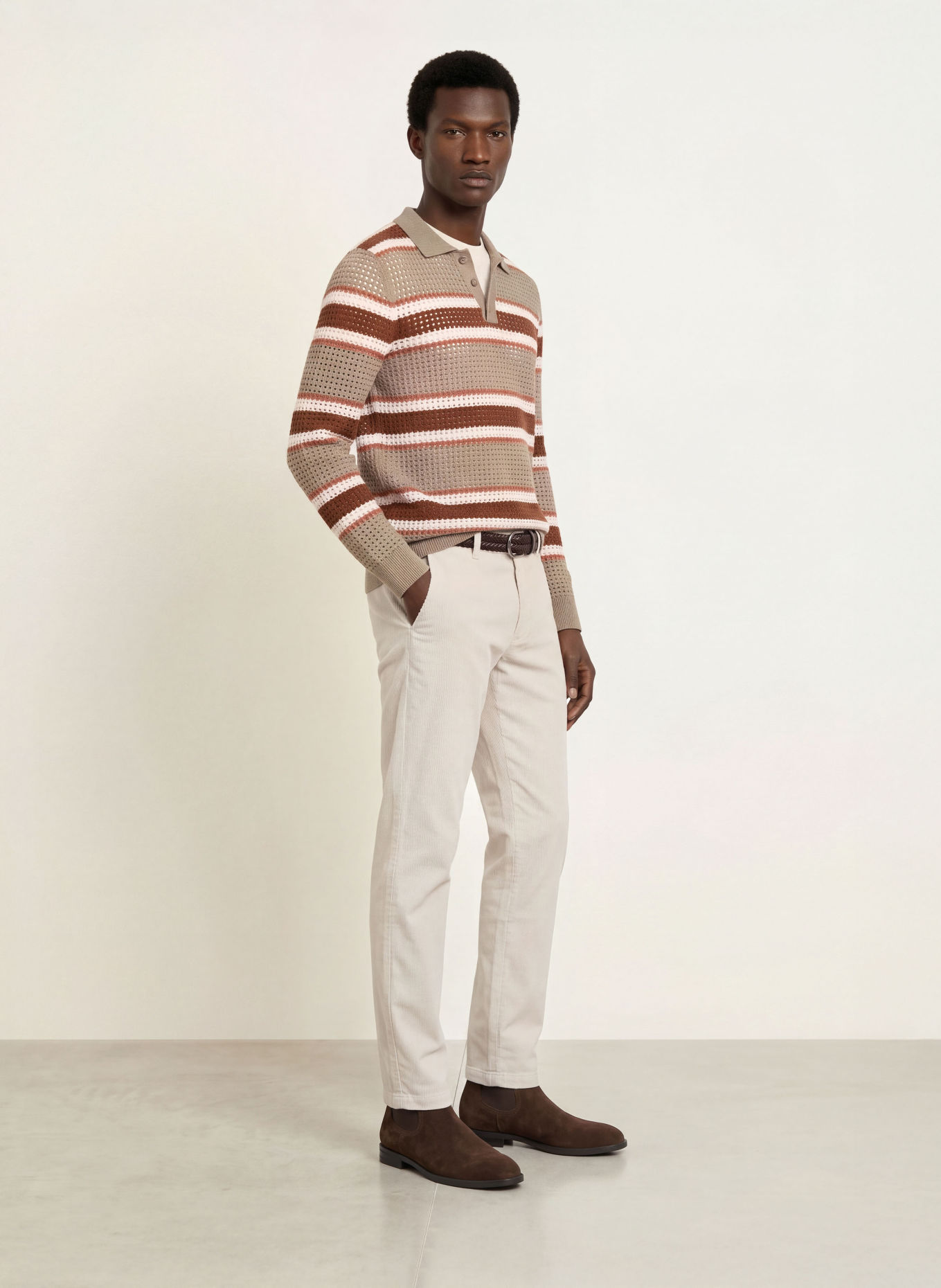 BOSS Cordhose KANE Extra Slim Fit: CREME