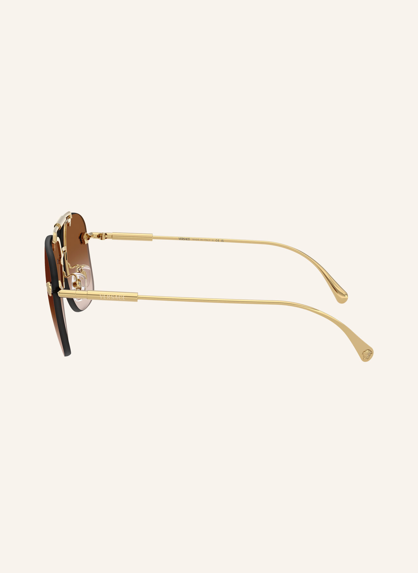 VERSACE Lunettes de soleil VE2296: DÉGRADÉ OR/MARRON