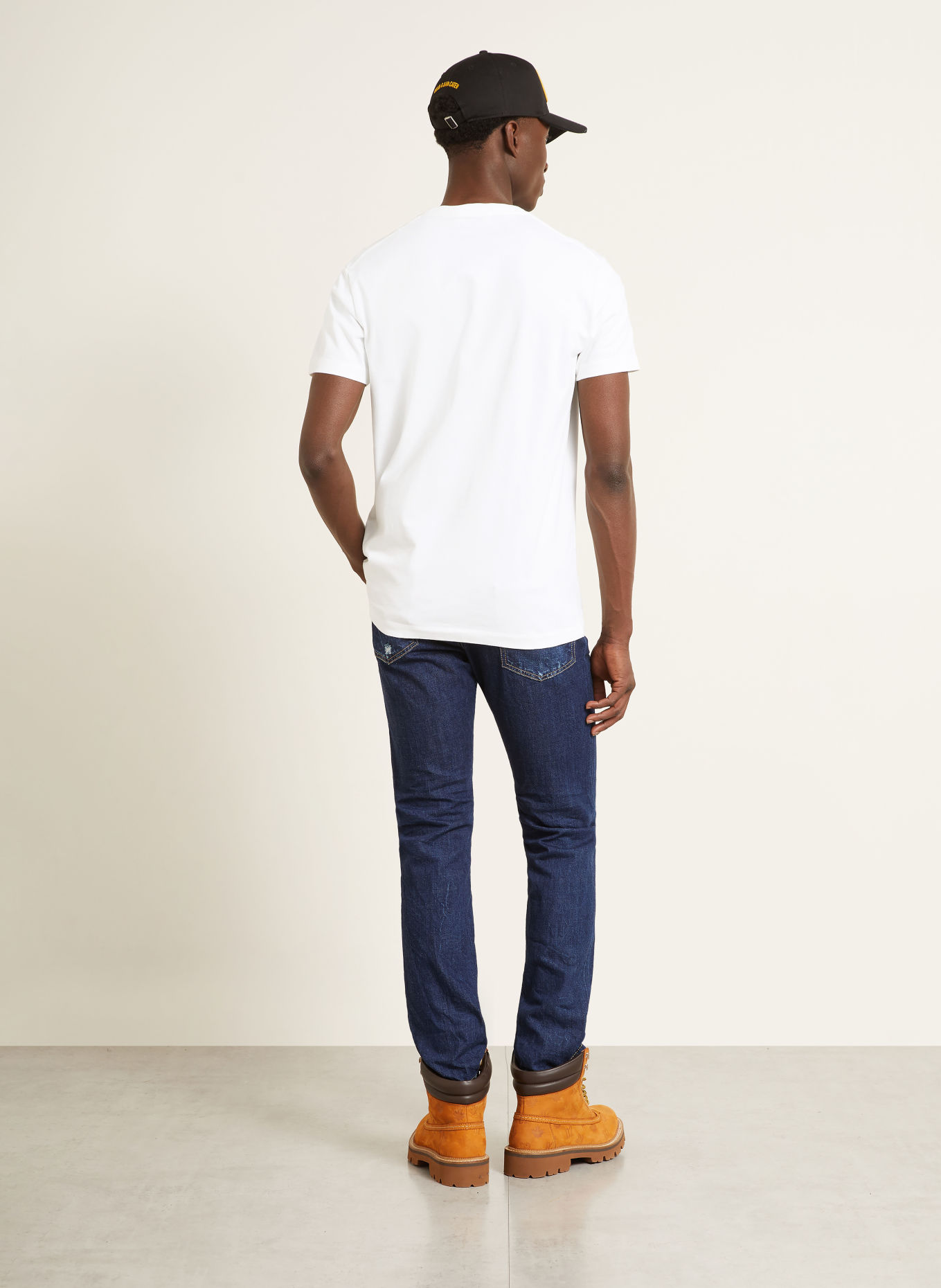 DSQUARED2 COOL FIT T-shirt: WHITE / BROWN / BEIGE