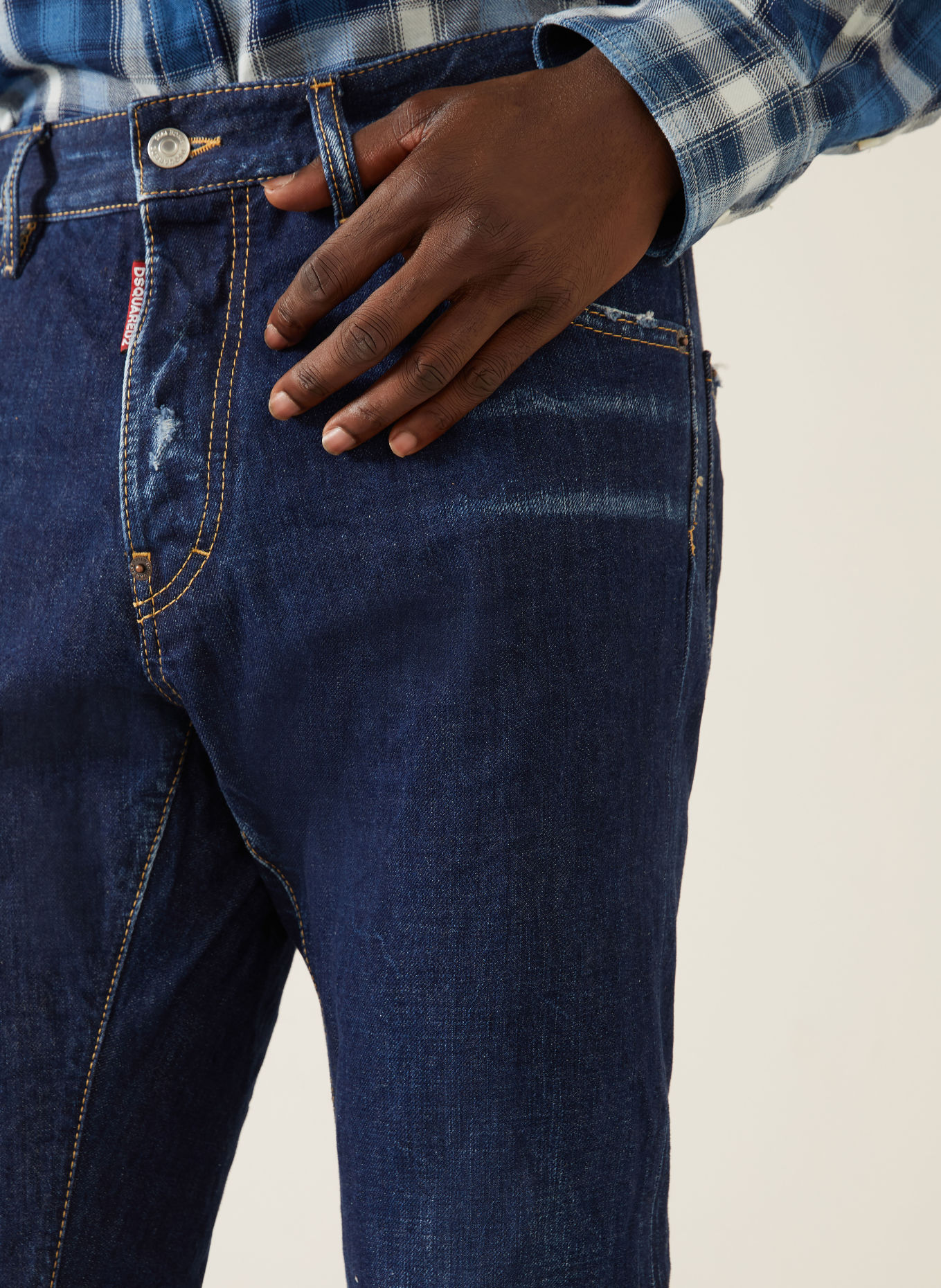 DSQUARED2 TEDDY Extra Slim Fit Jeans: 470 NAVY BLUE