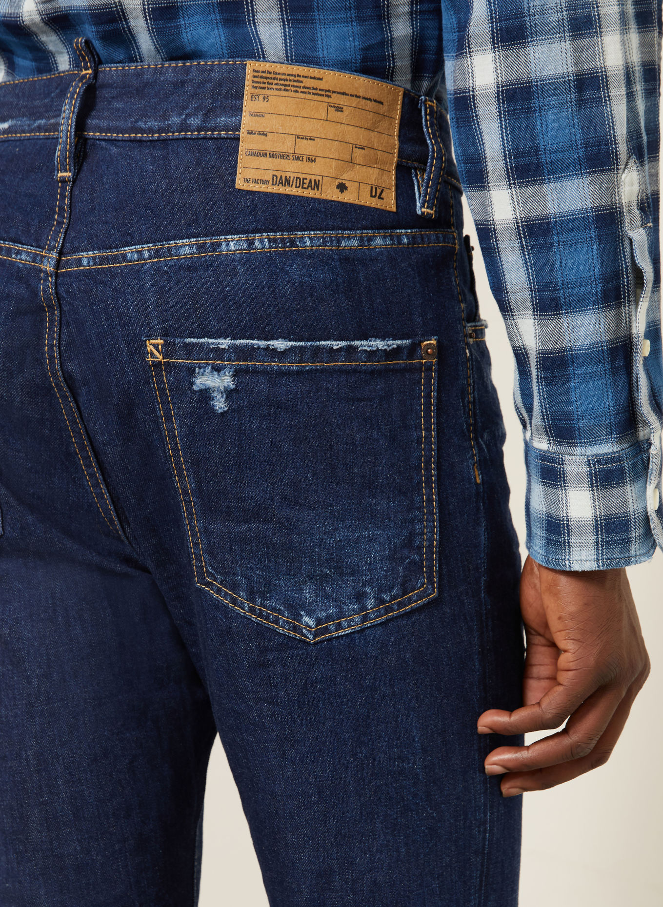 DSQUARED2 TEDDY Extra Slim Fit Jeans: 470 NAVY BLUE