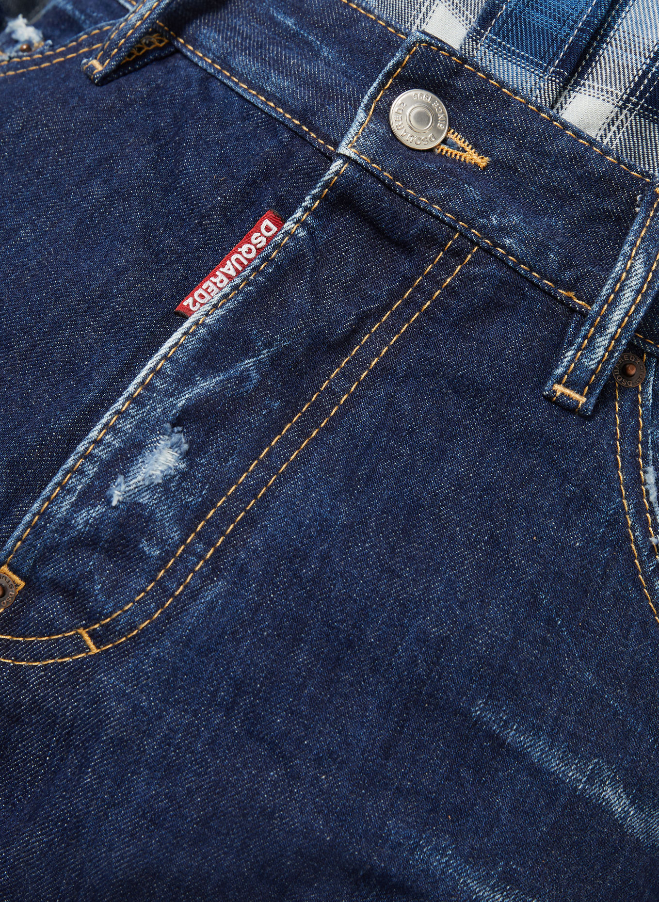 DSQUARED2 TEDDY Extra Slim Fit Jeans: 470 NAVY BLUE
