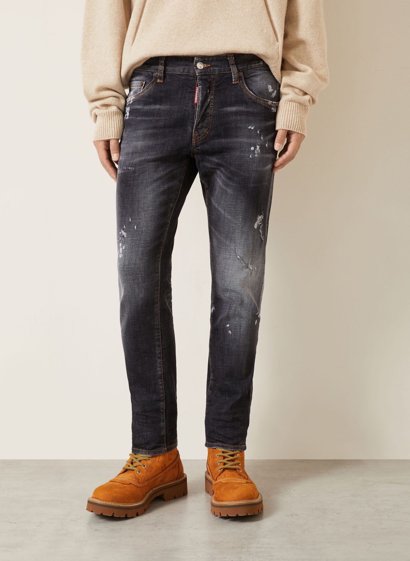 DSQUARED2 Jeans SKATER Skinny Fit: 900 BLACK