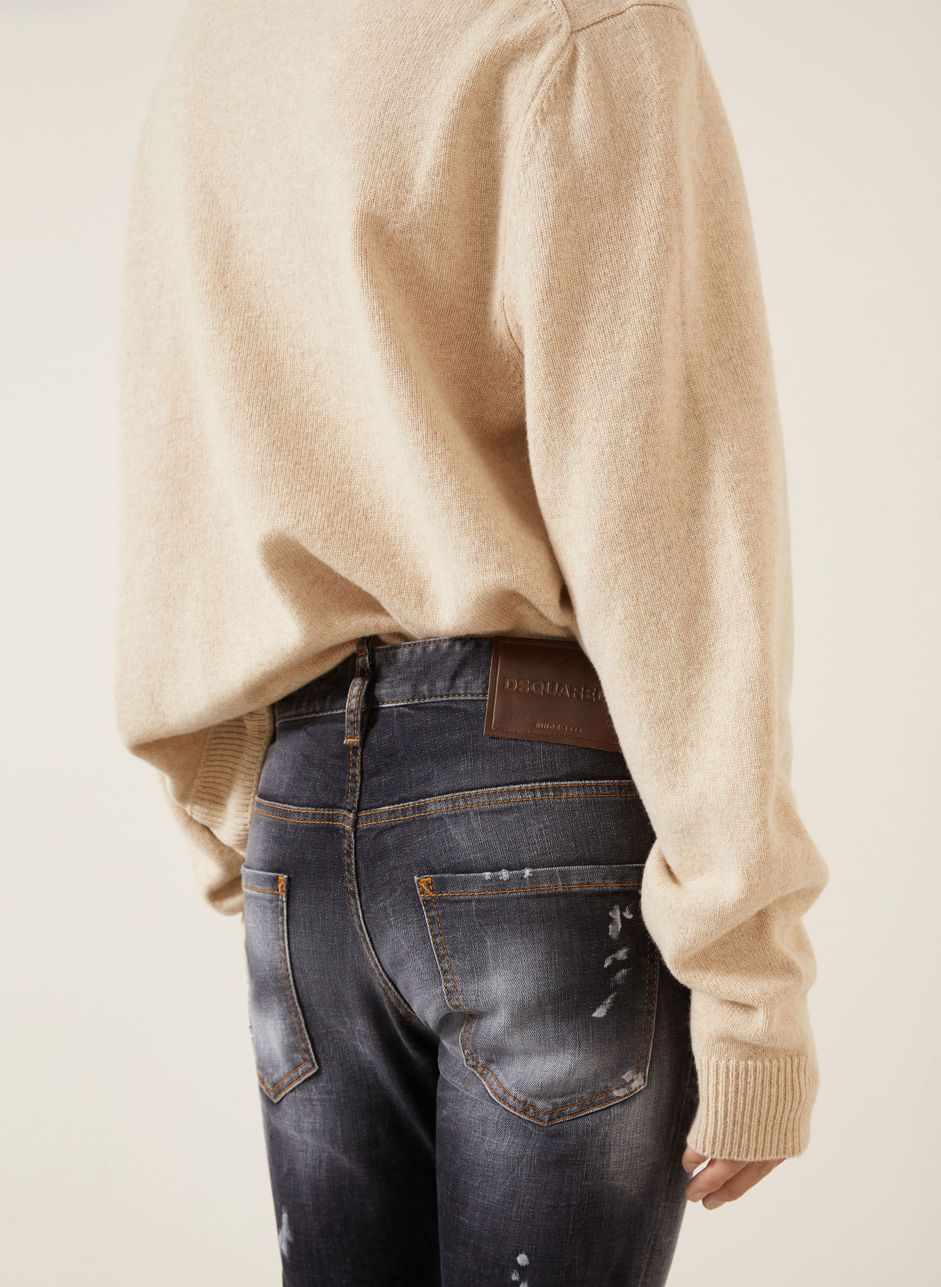 DSQUARED2 Jeans SKATER Skinny Fit: 900 BLACK