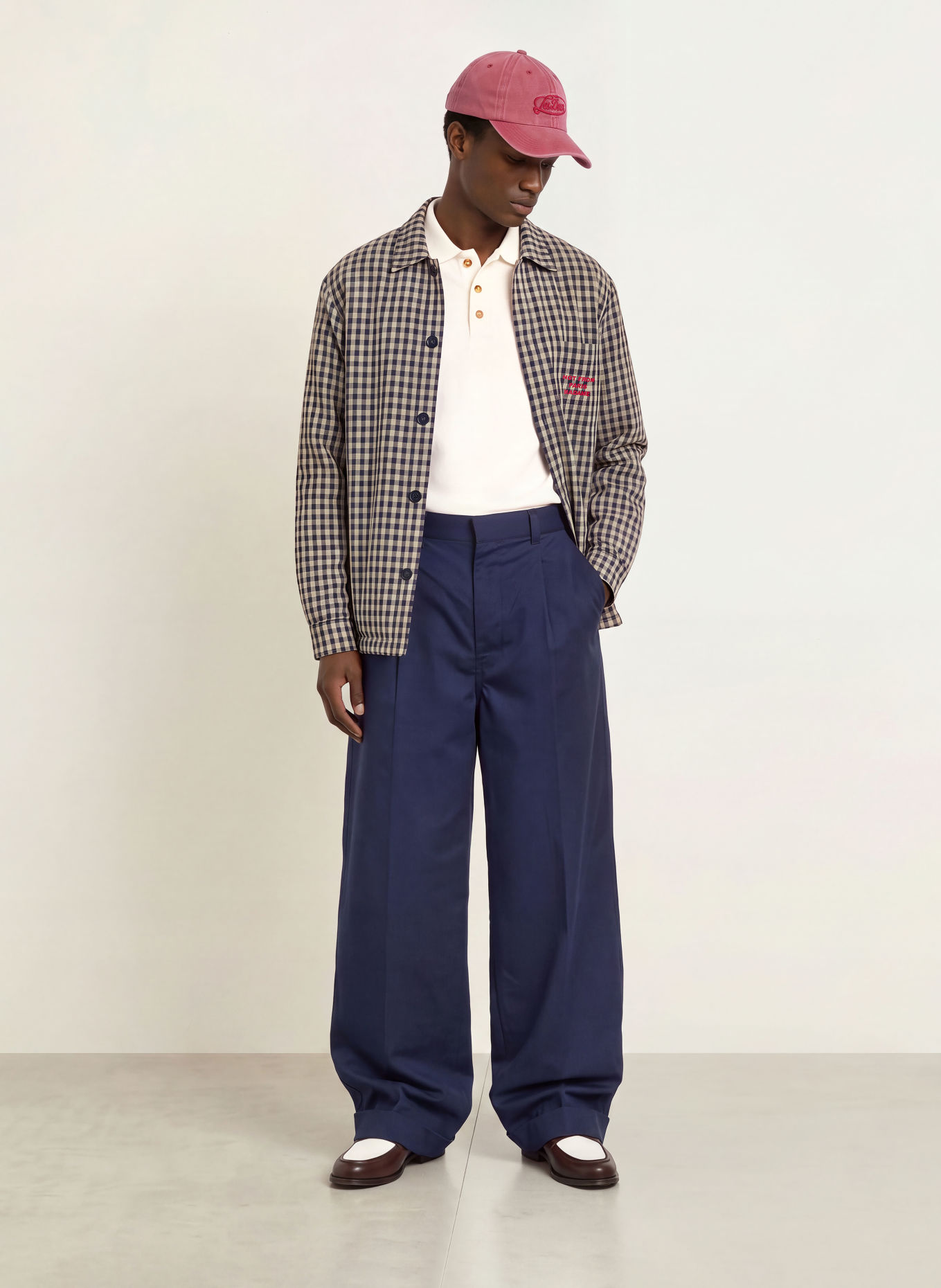 DRÔLE DE MONSIEUR Pantalon coupe classique: BLEU FONCÉ