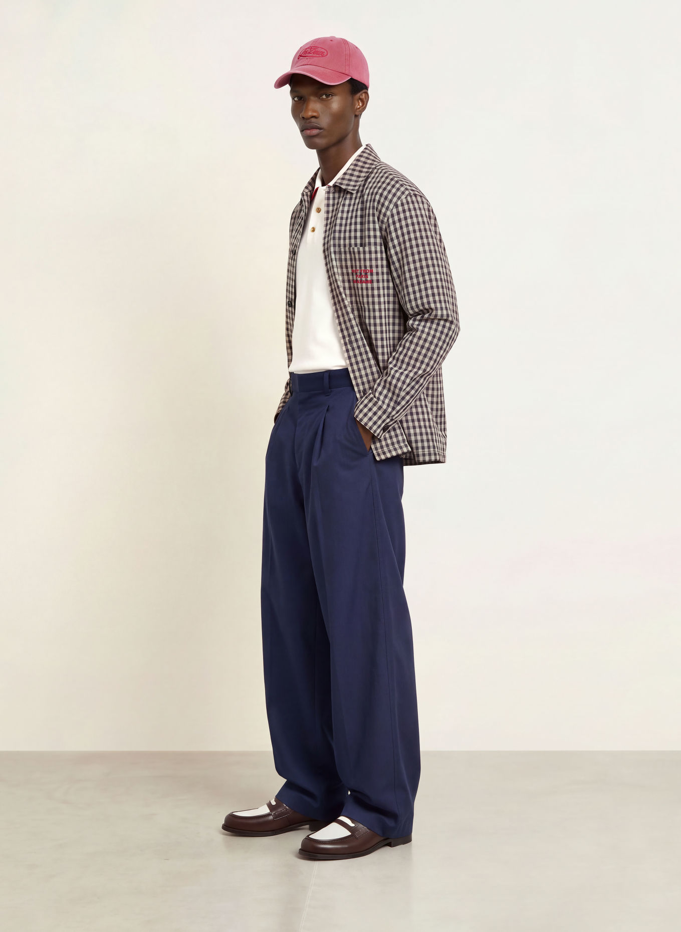 DRÔLE DE MONSIEUR Pantalon coupe classique: BLEU FONCÉ