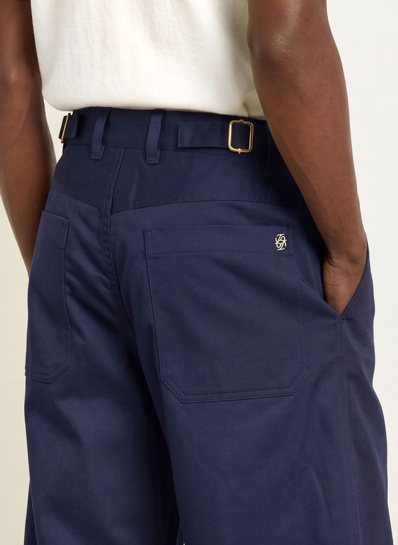 DRÔLE DE MONSIEUR Pantalon coupe classique: BLEU FONCÉ