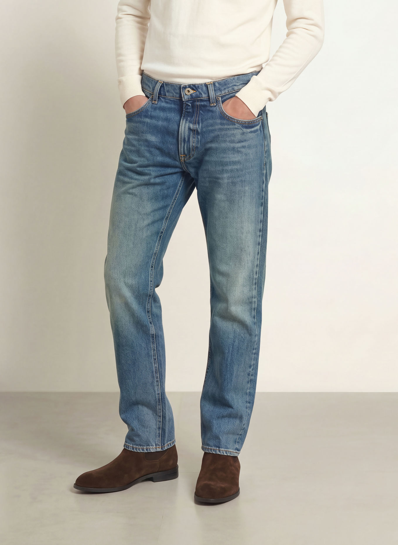 BOSS CLASSIC Slim Fit Jeans: 435 BRIGHT BLUE