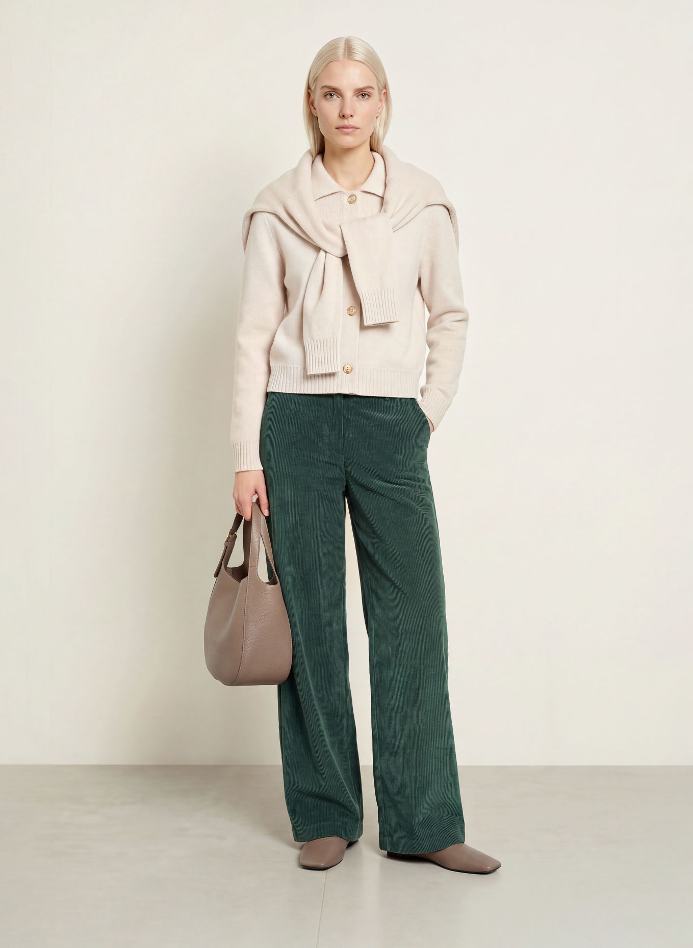 darling harbour Marlenehose aus Cord: 03 FOREST