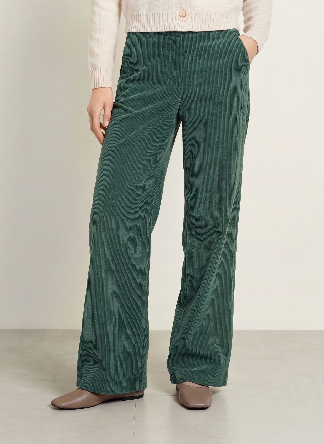 darling harbour Marlenehose aus Cord: 03 FOREST