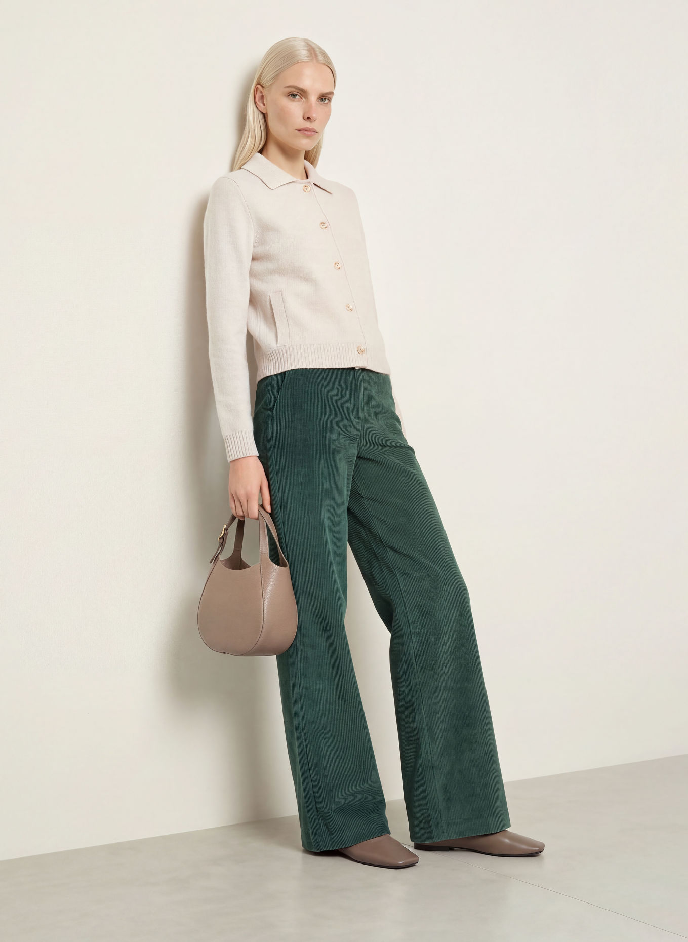 darling harbour Marlenehose aus Cord: 03 FOREST