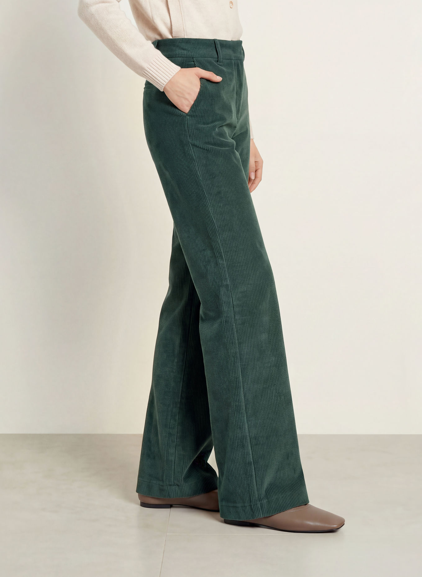 darling harbour Marlenehose aus Cord: 03 FOREST