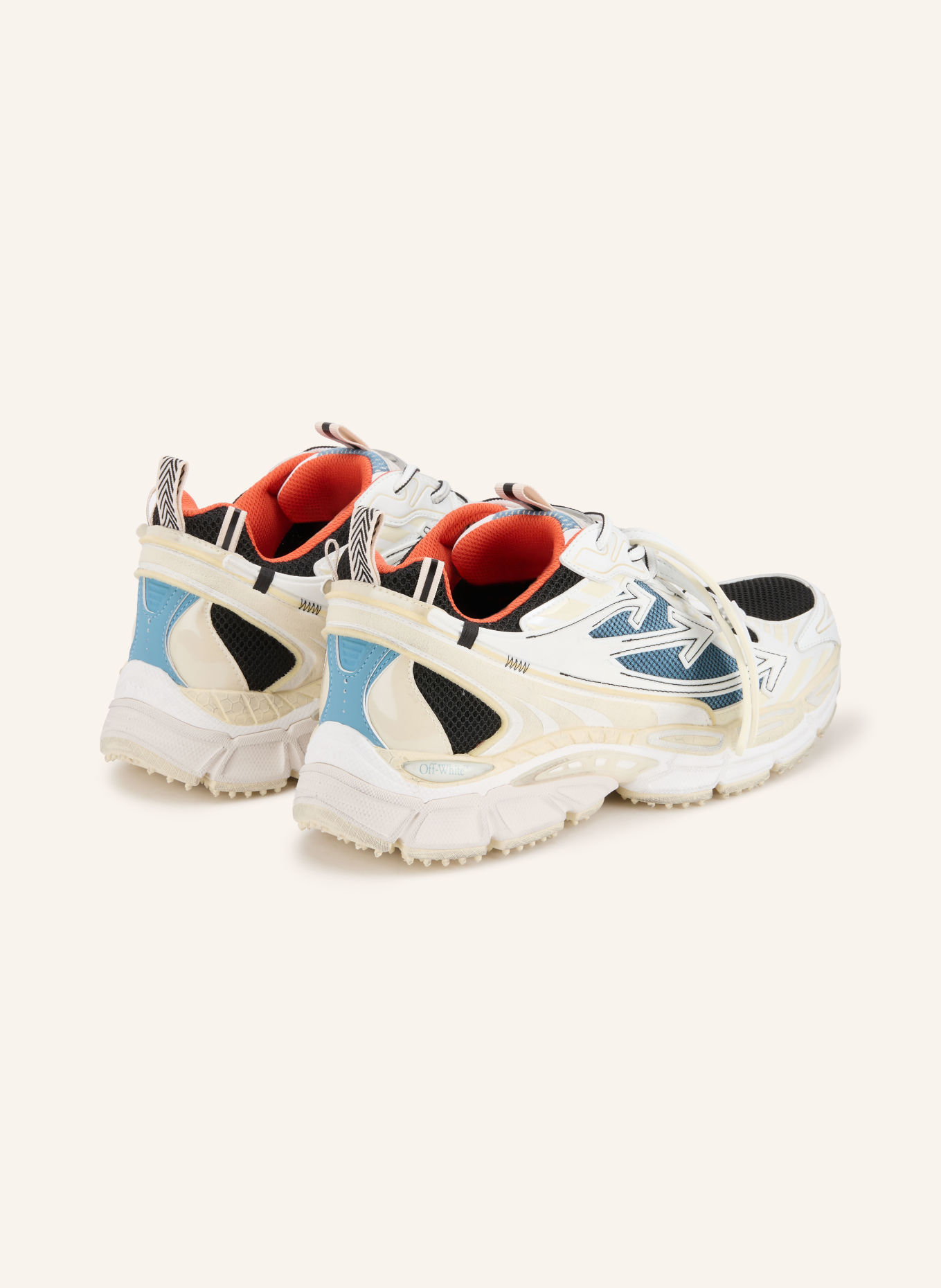 Off-White Sneaker BE RIGHT BACK: WEISS / PETROL / SCHWARZ