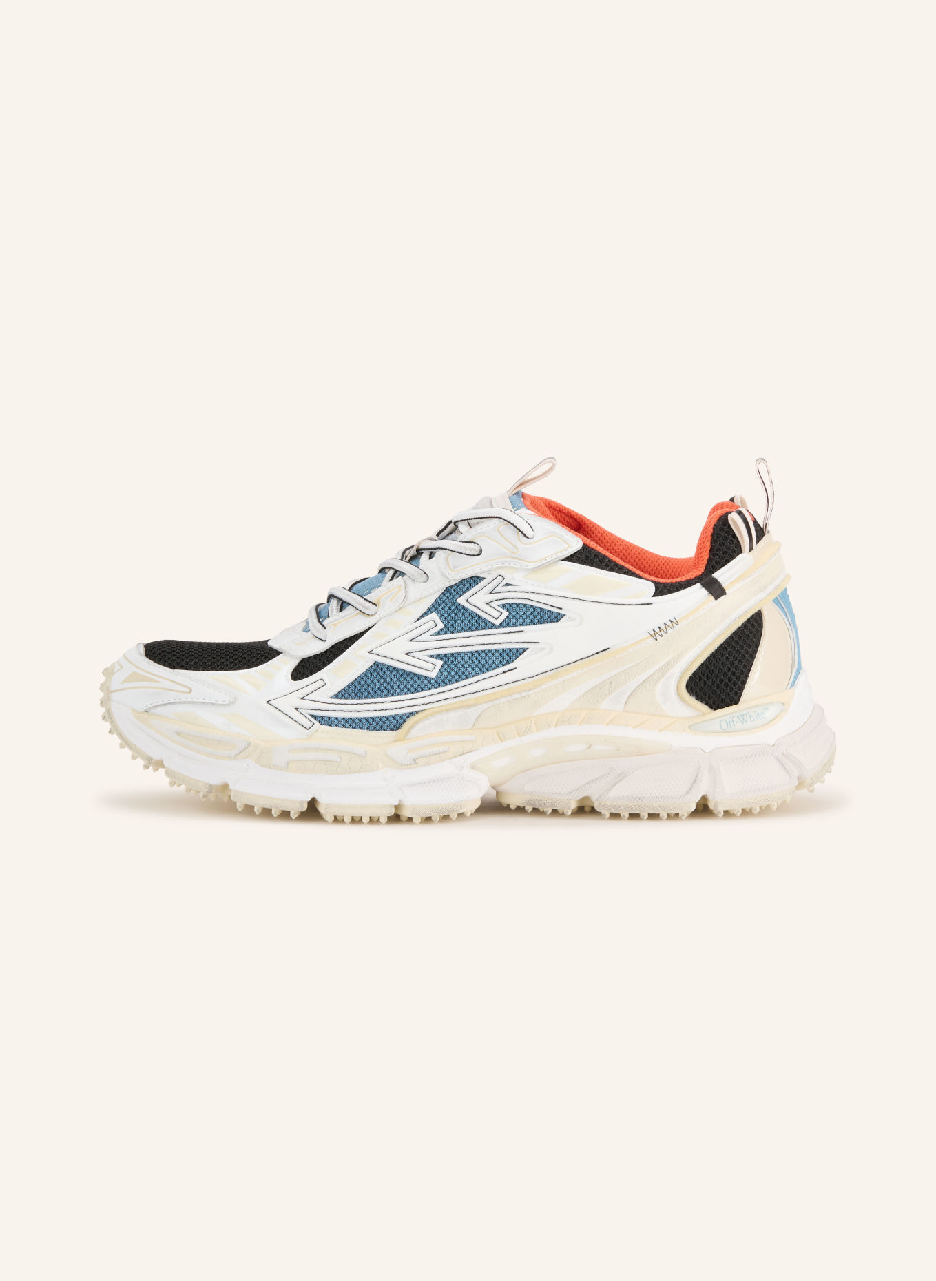 Off-White Sneaker BE RIGHT BACK: WEISS / PETROL / SCHWARZ