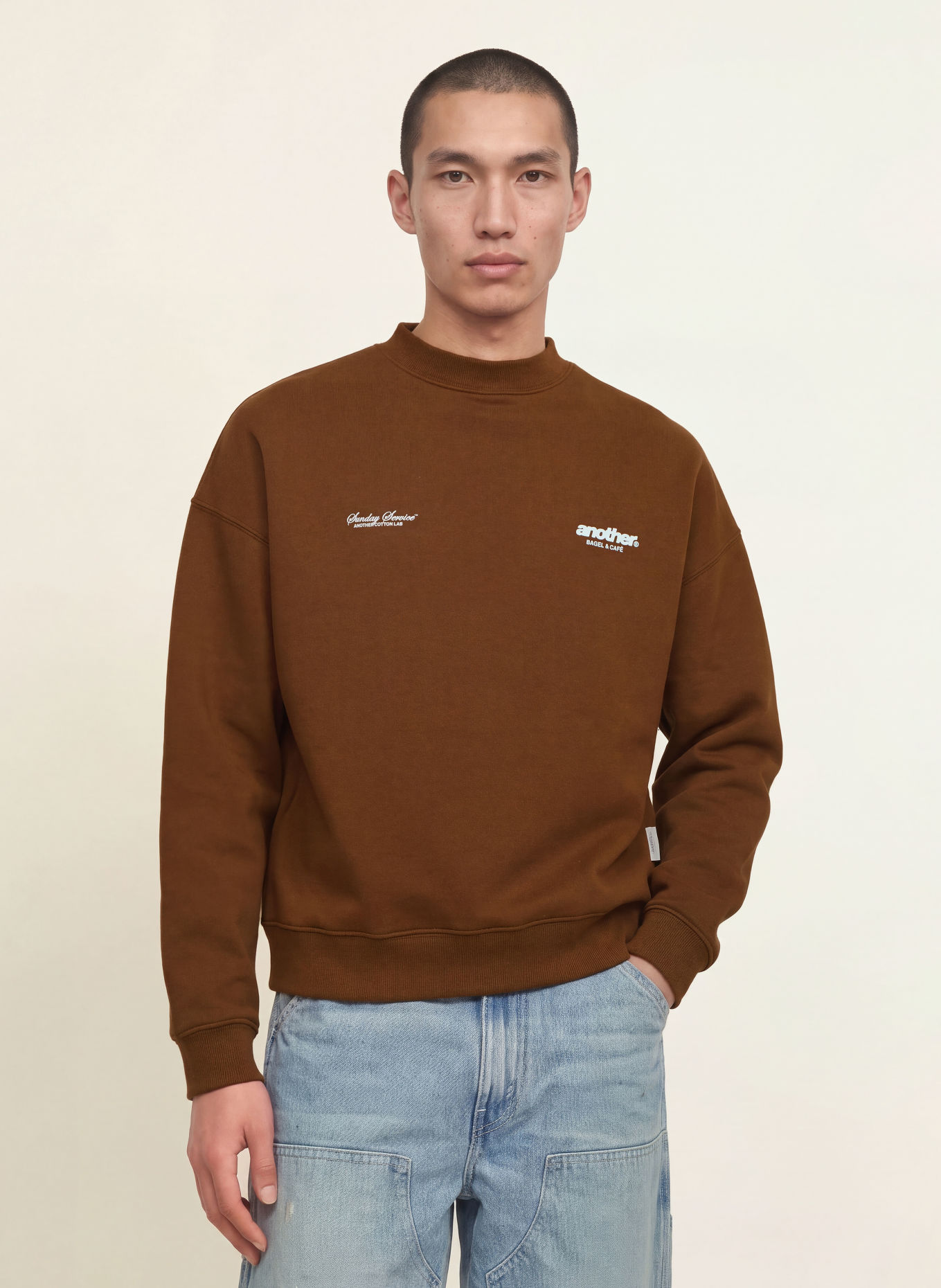 another COTTON LAB Sweatshirt: MARRON