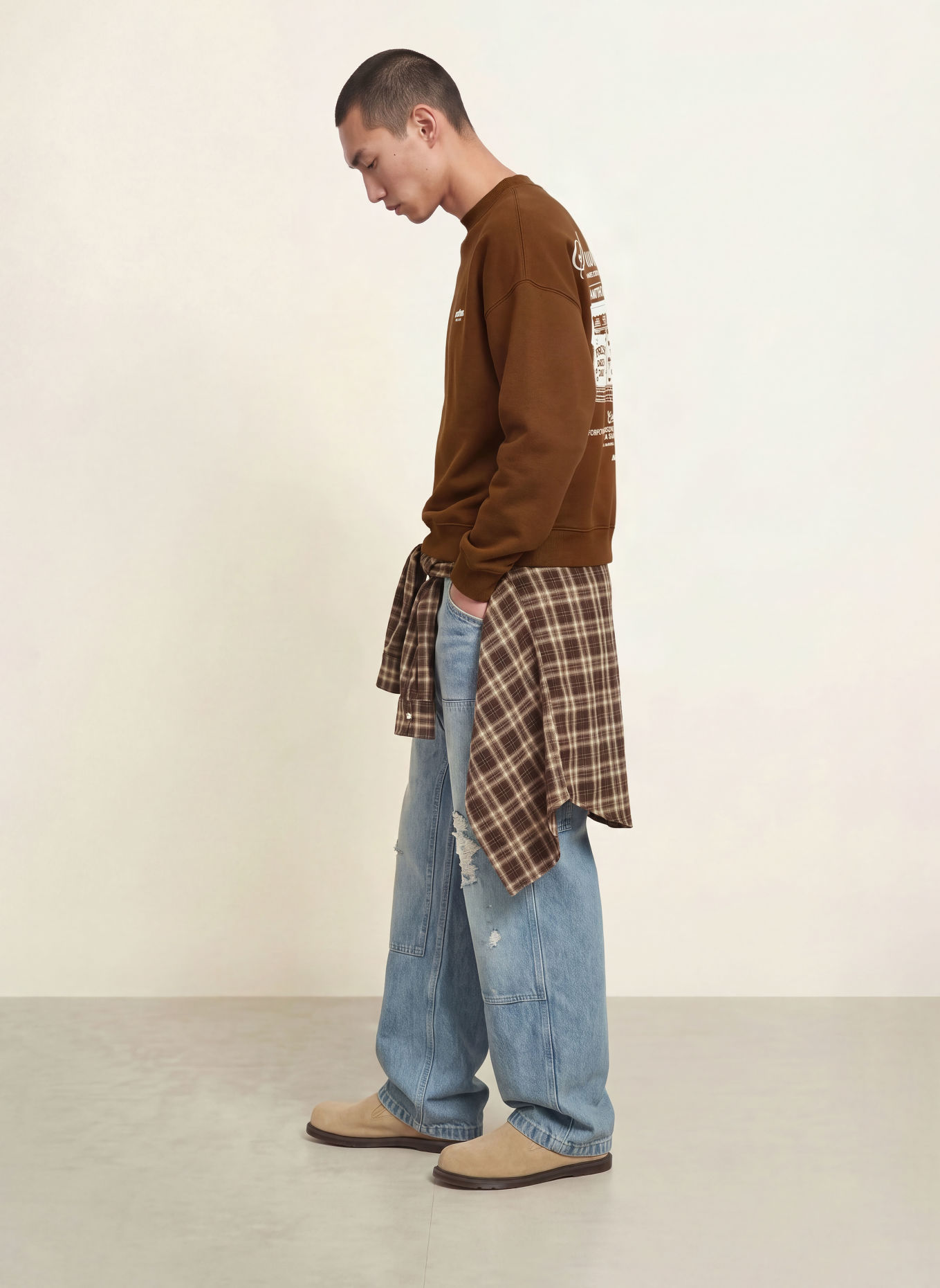 another COTTON LAB Sweatshirt: MARRON