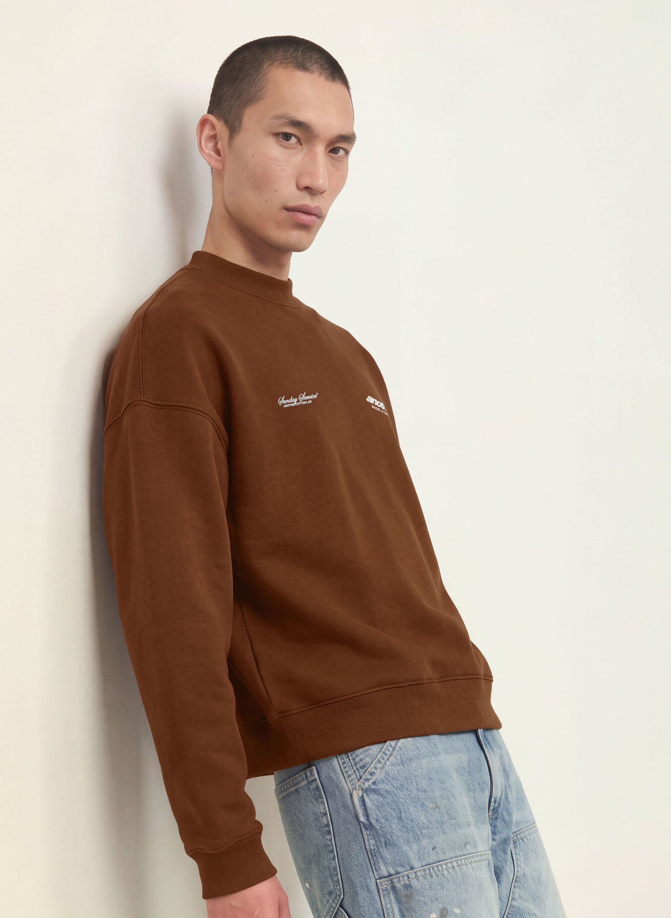 another COTTON LAB Sweatshirt: MARRON