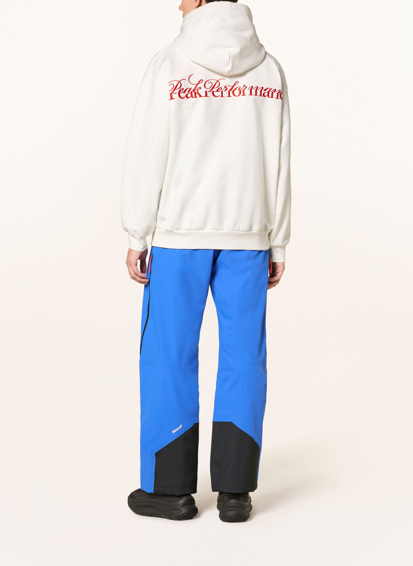 Peak Performance Hoodie 40TH GRAPHIC: WEISS / ROT