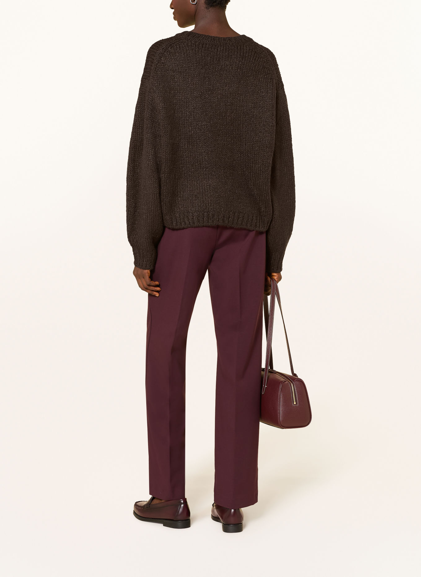 Oui Sweater: DARK BROWN